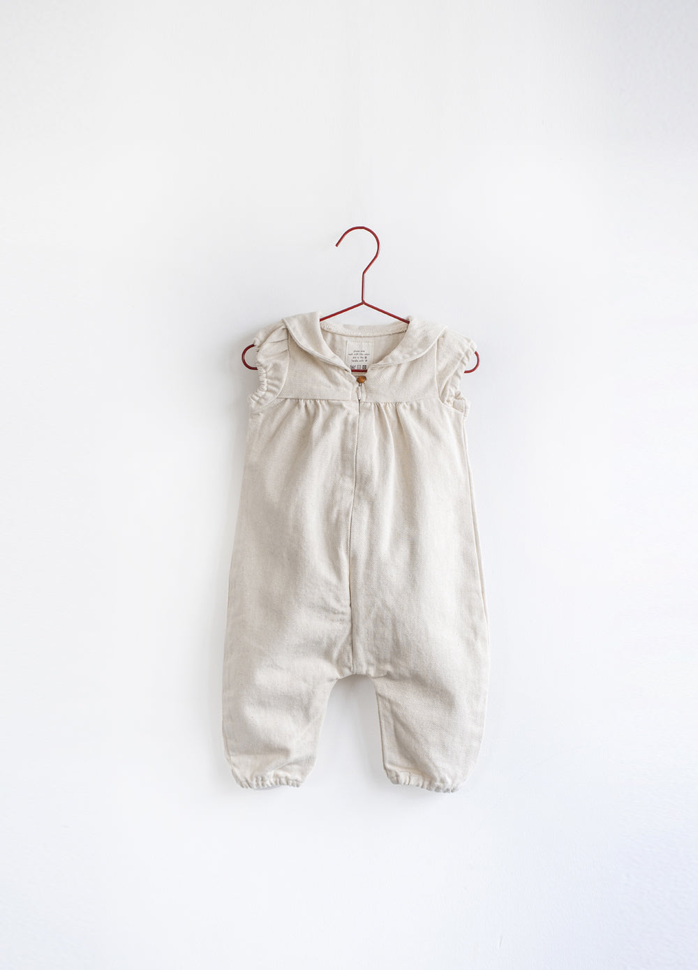 Almond  Sailor Short Sleeve Romper