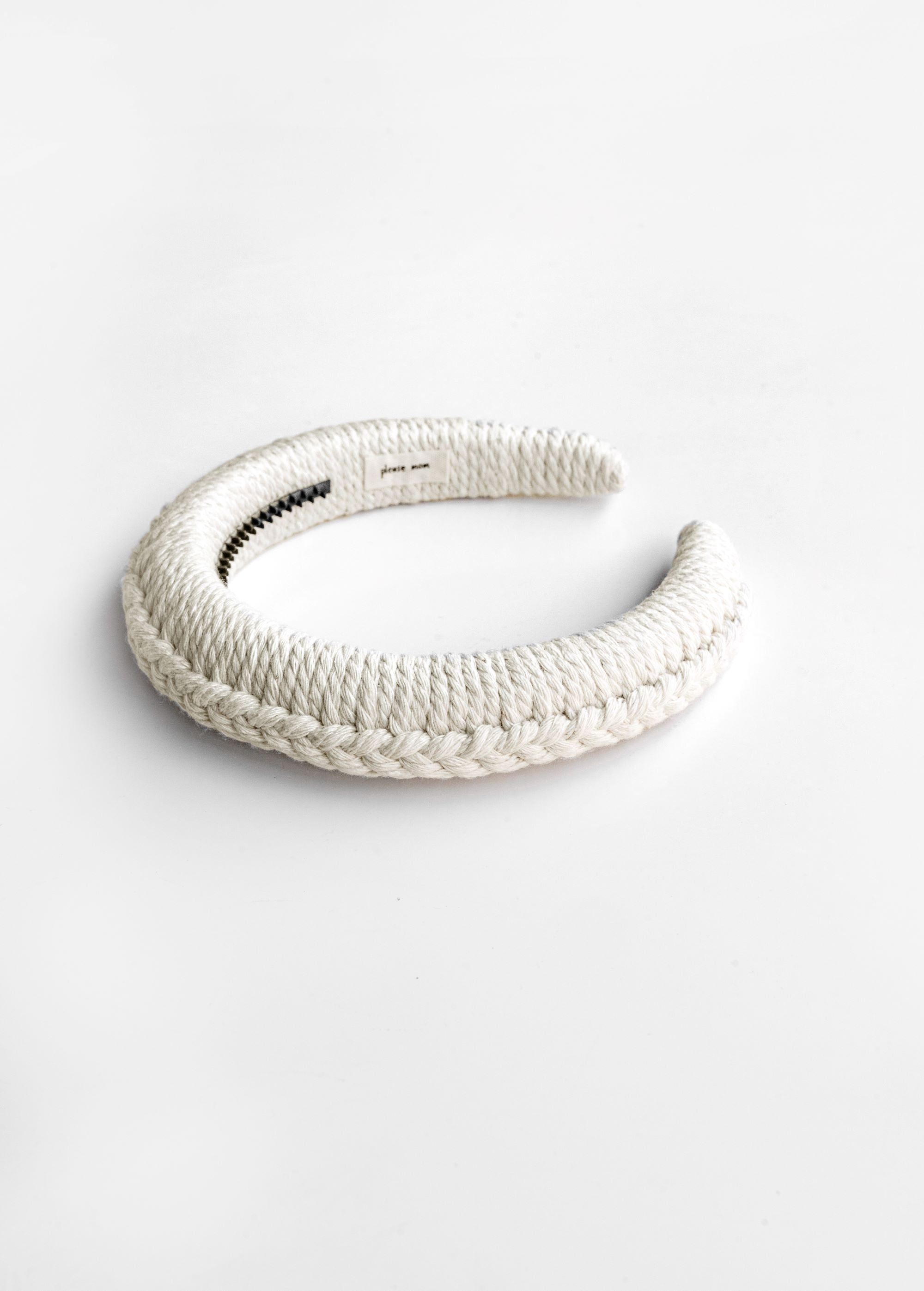Rope Headband- Ecru