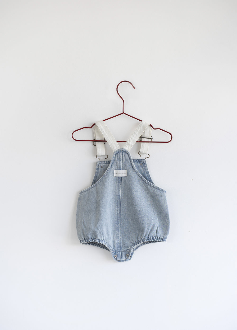 Distressed Denim Barrel Romper