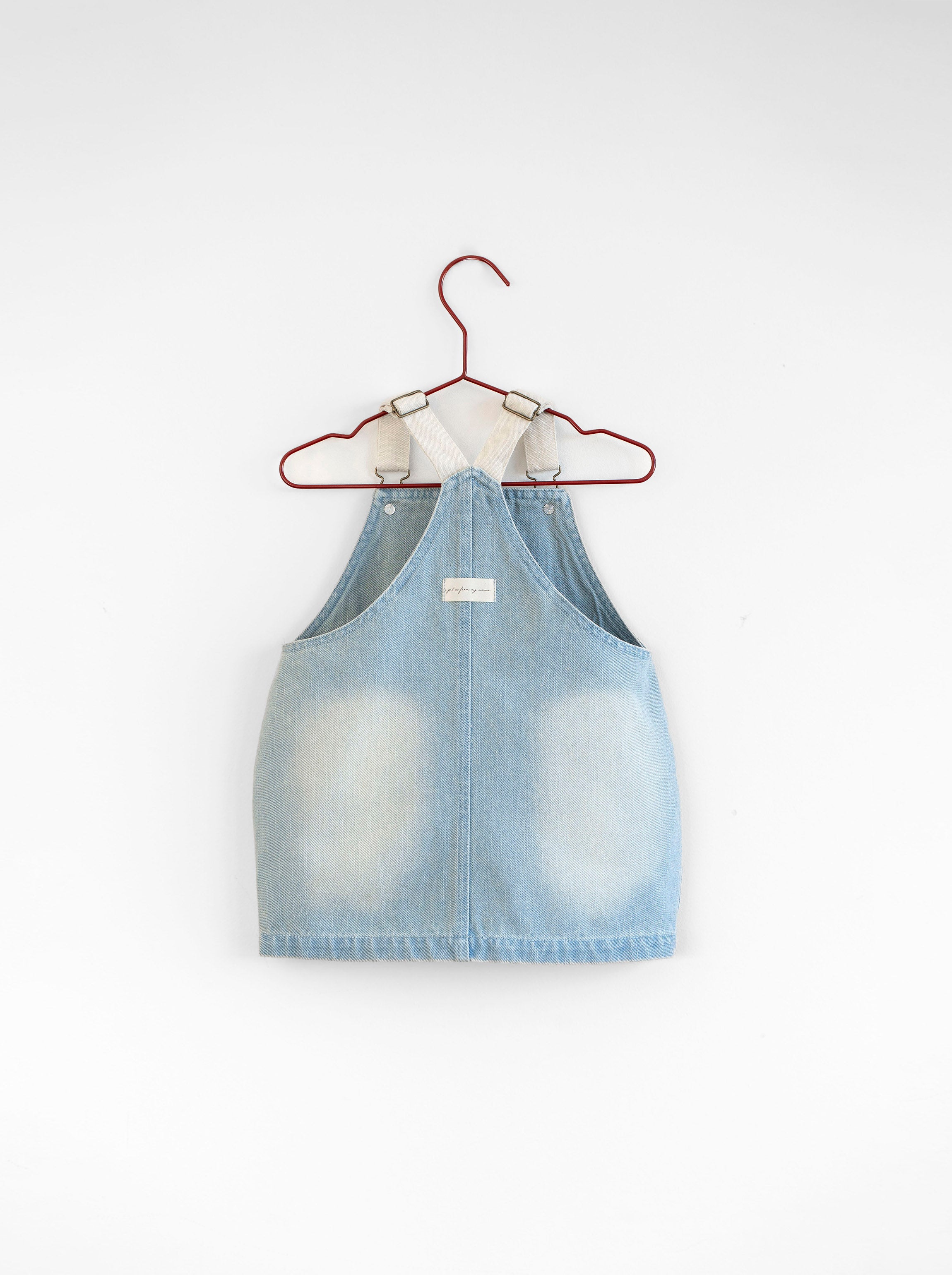 Denim Bow Barrel Dress