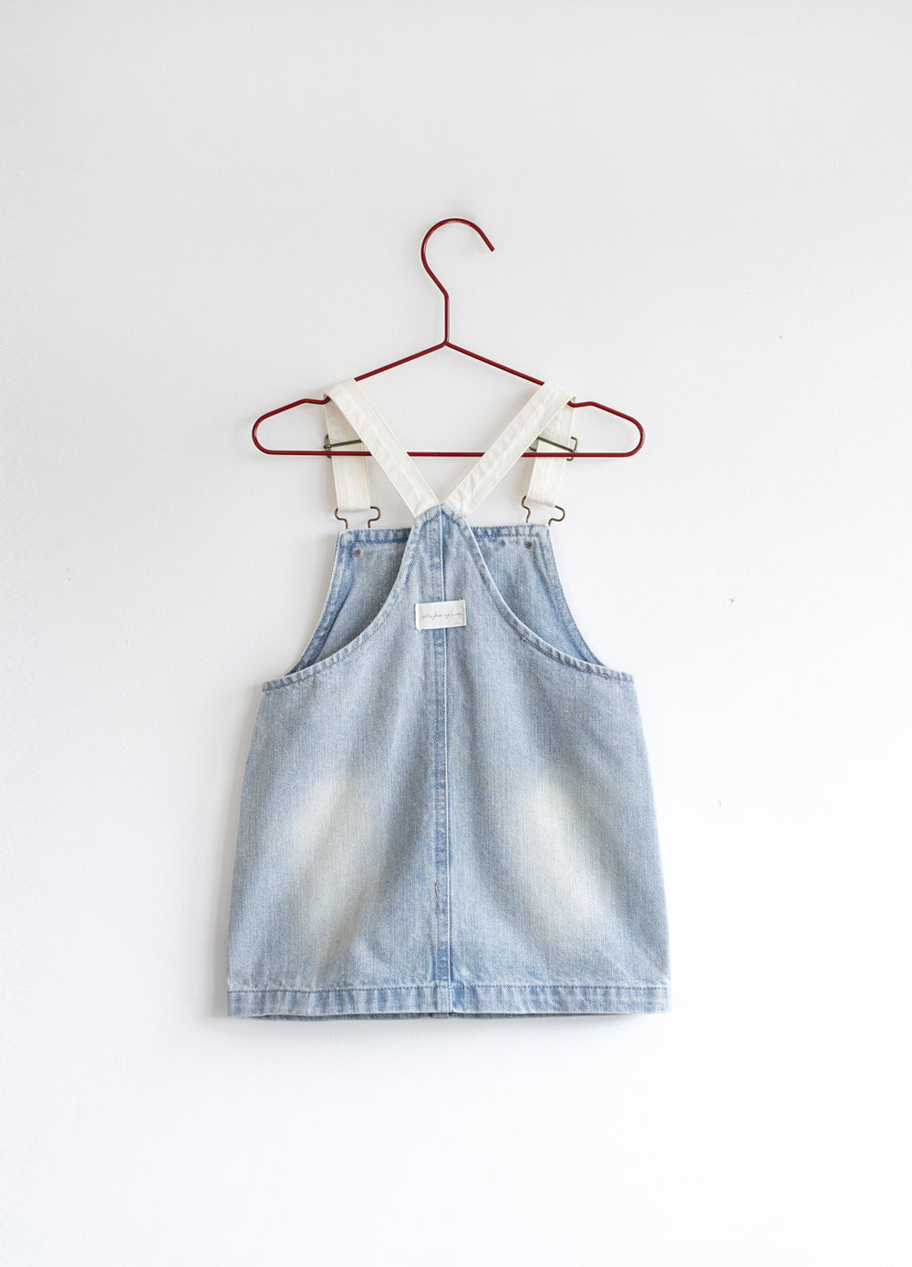 Distressed Denim Barrel Dress