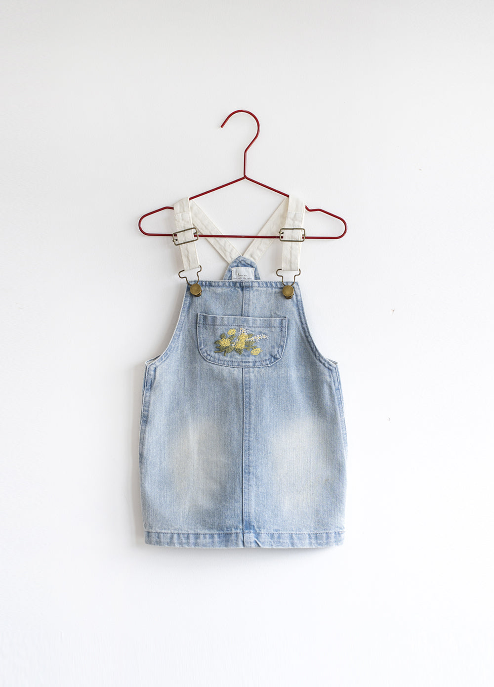Distressed Denim Barrel Dress