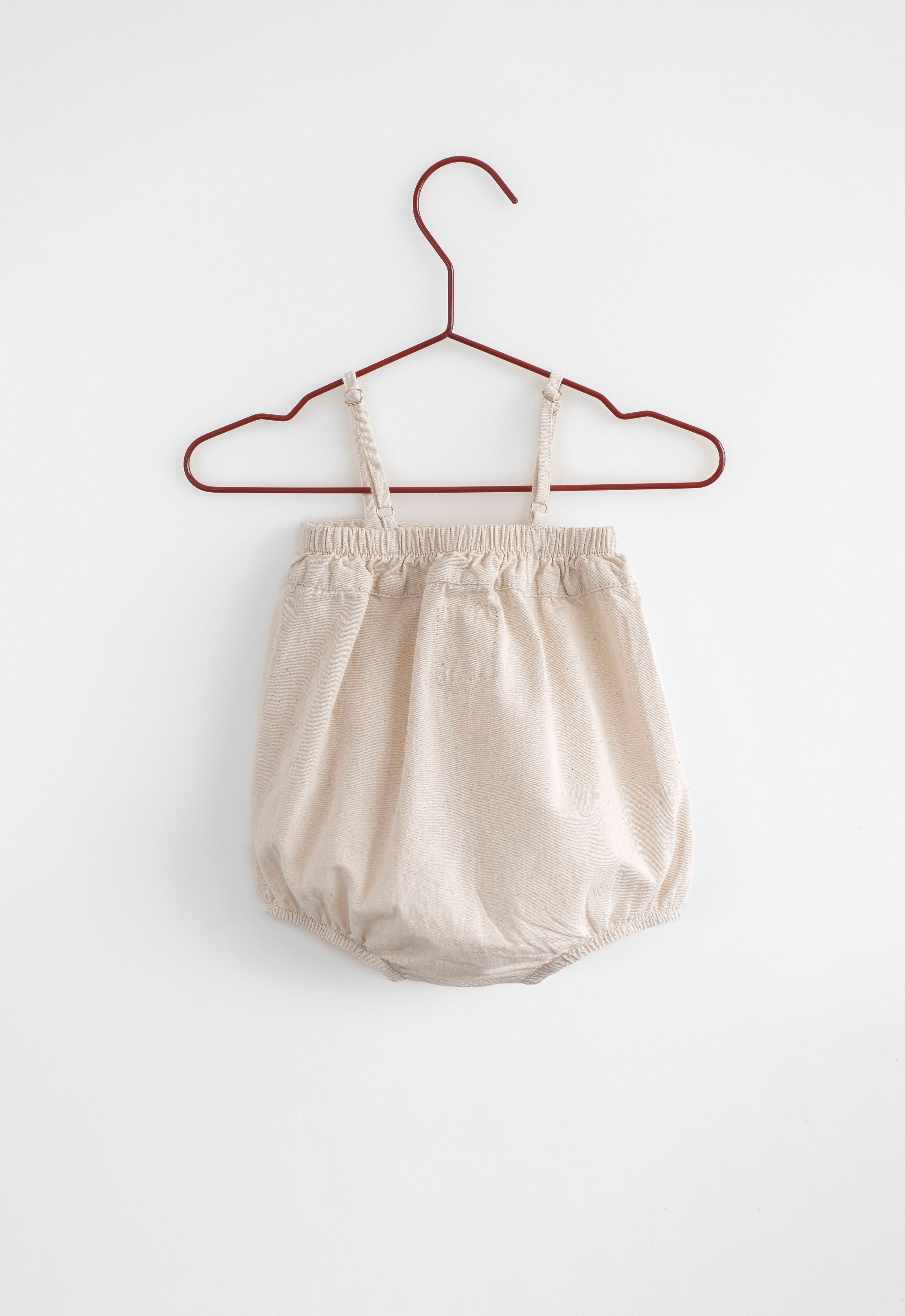 Flecked Denim Baby Romper