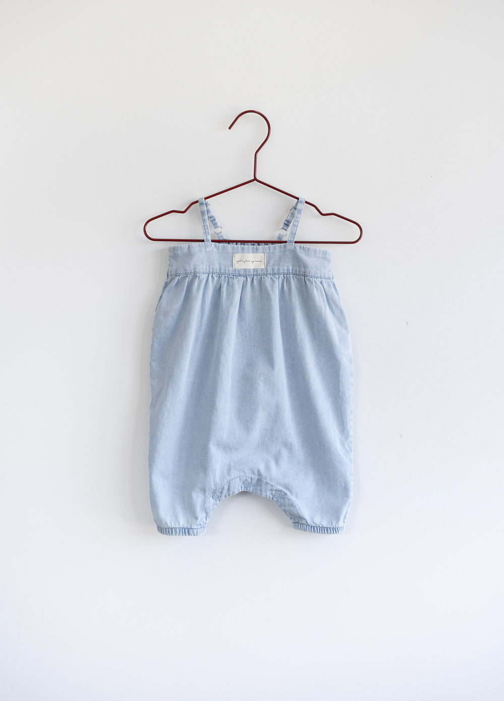 Lightweight Strap Denim Playsuit