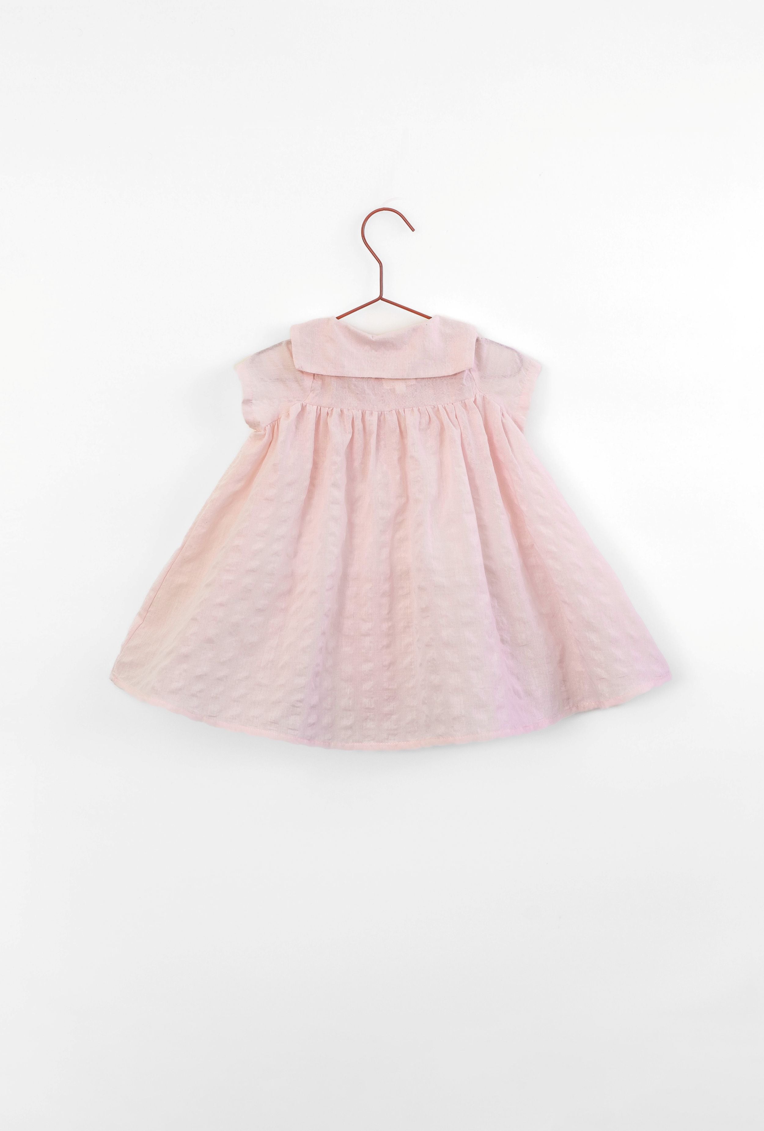 Pink Seersucker Dress