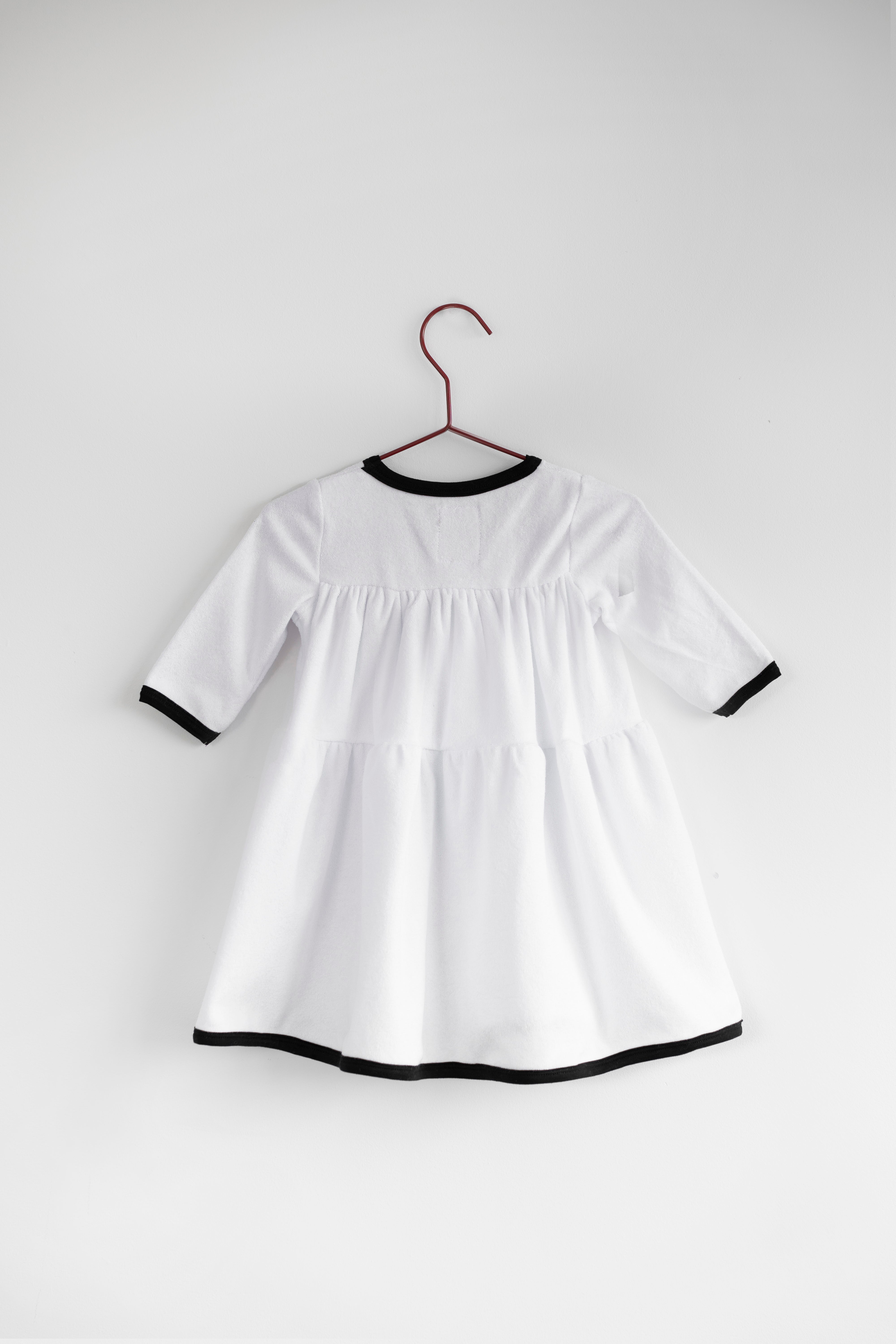 Terry Strawberry Long Sleeve Dress