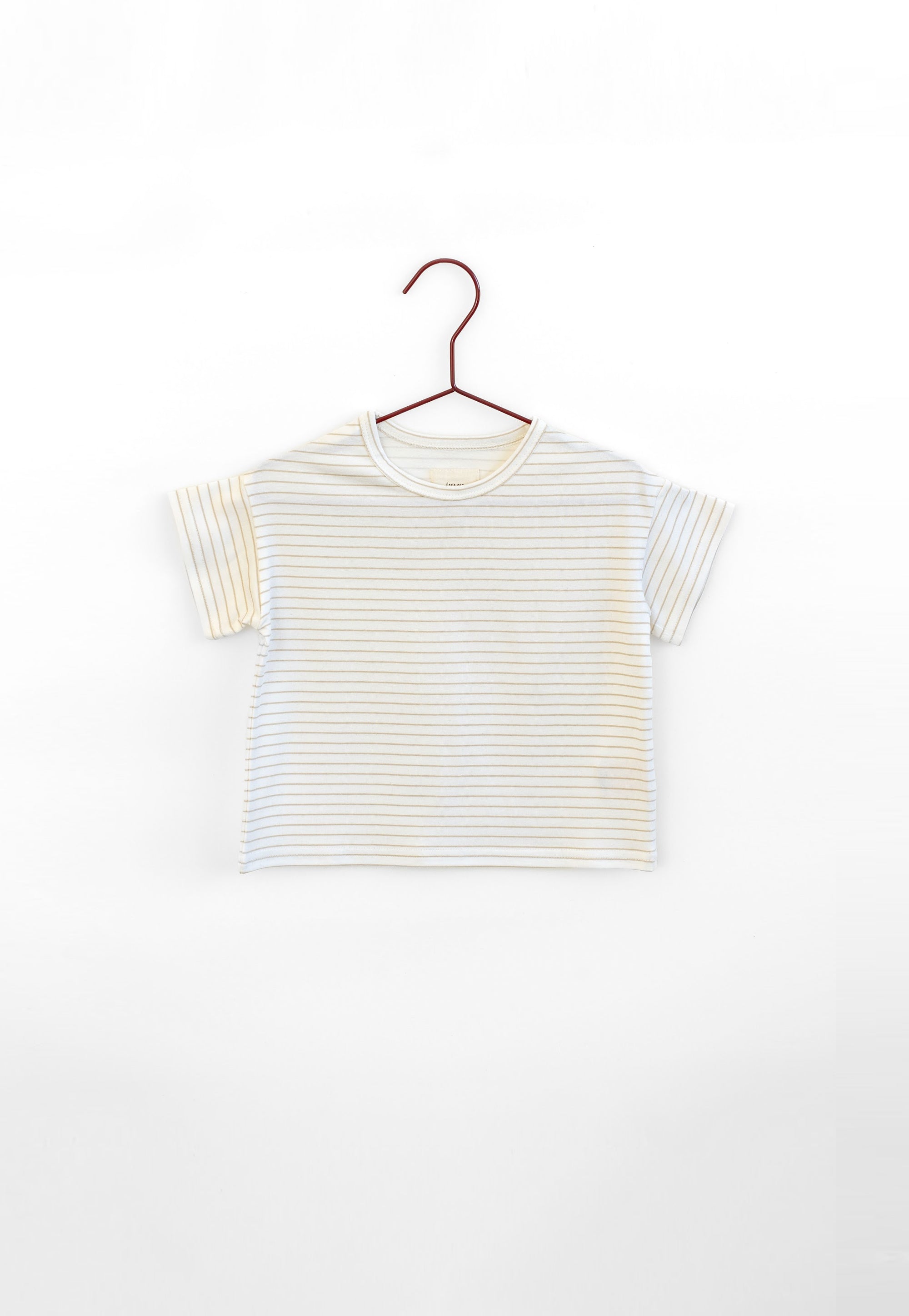 Tan Stripe Short Sleeve Tshirt