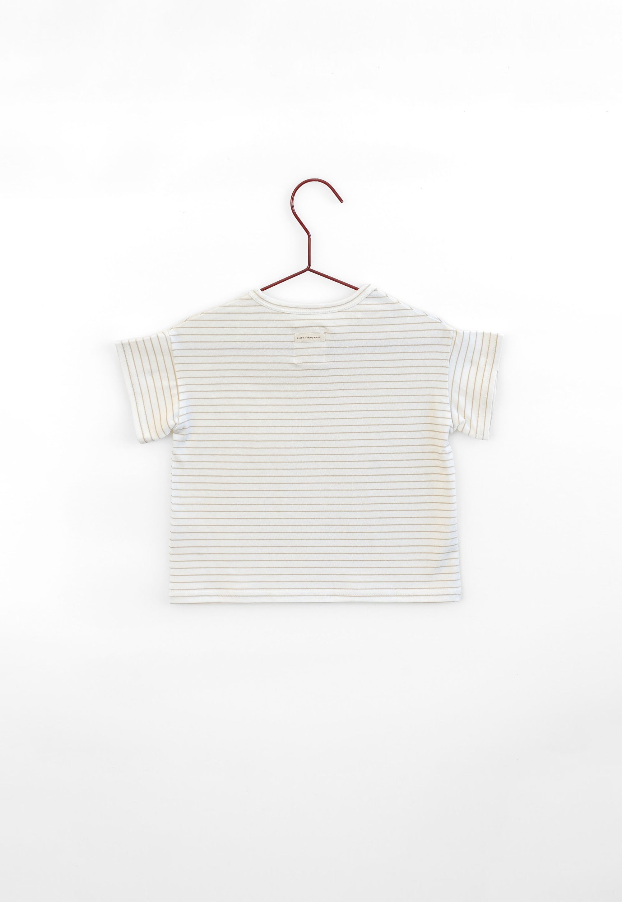 Tan Stripe Short Sleeve Tshirt