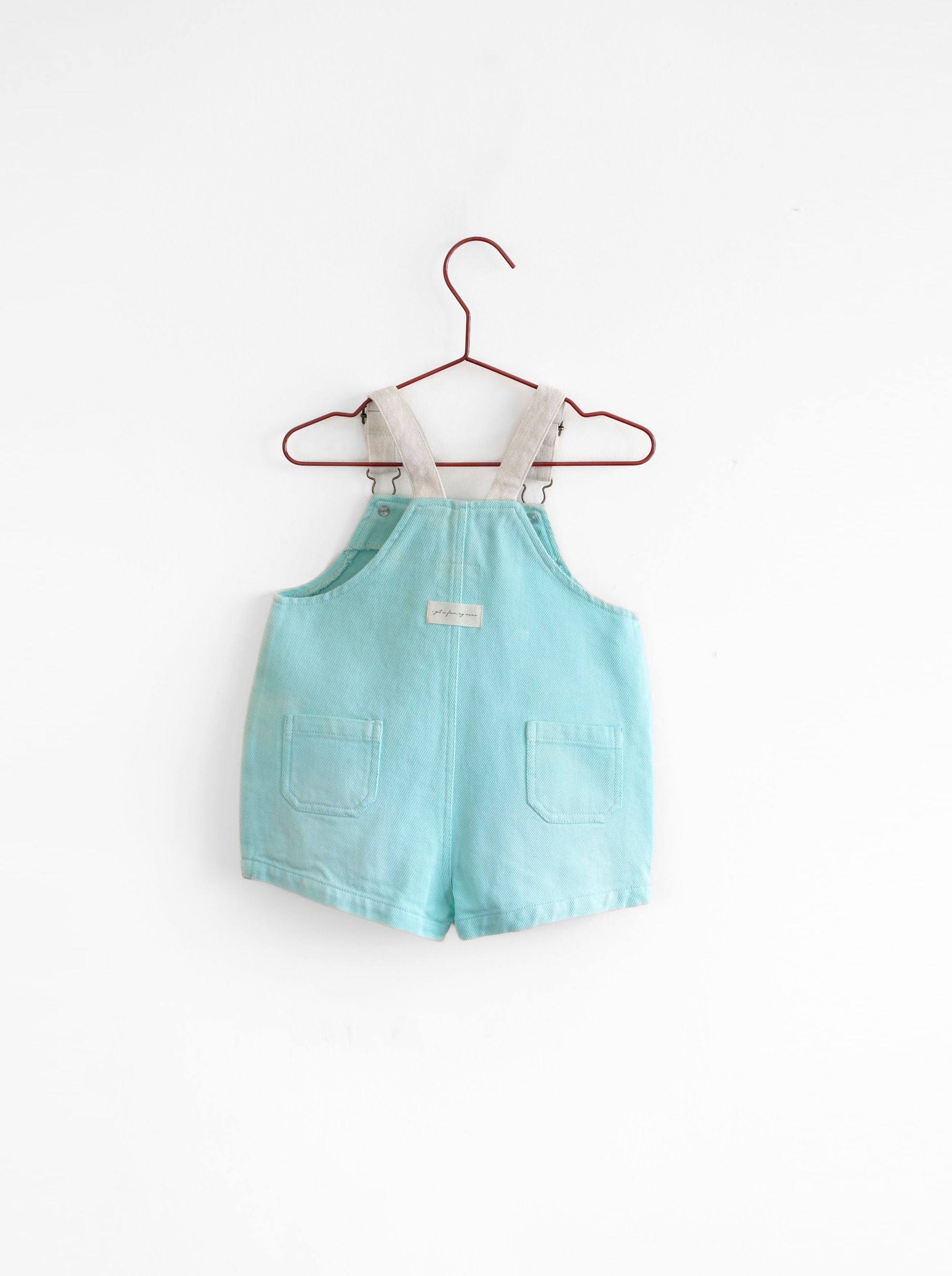 Turquoise Denim Romper