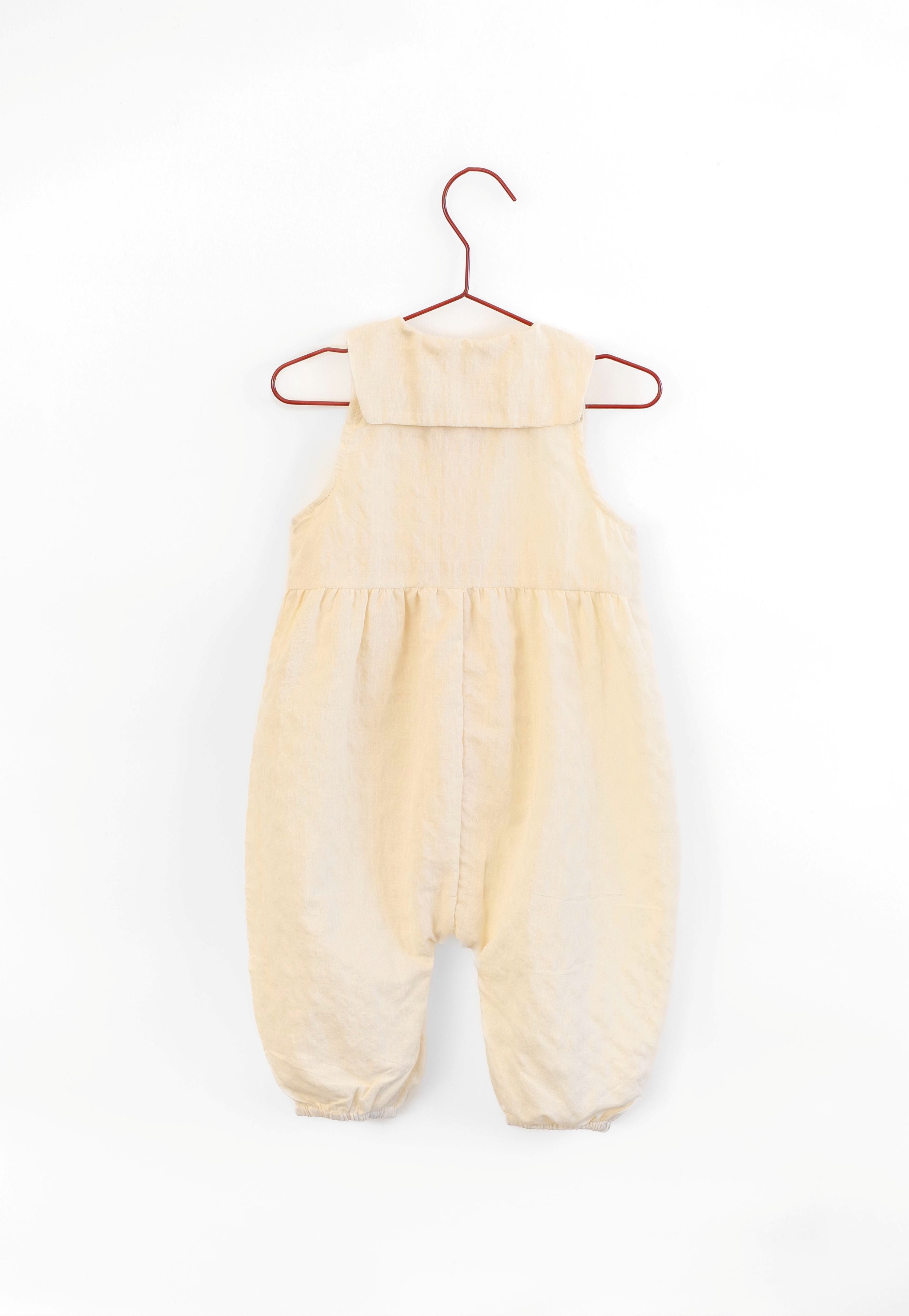 Vanilla Seersucker Romper