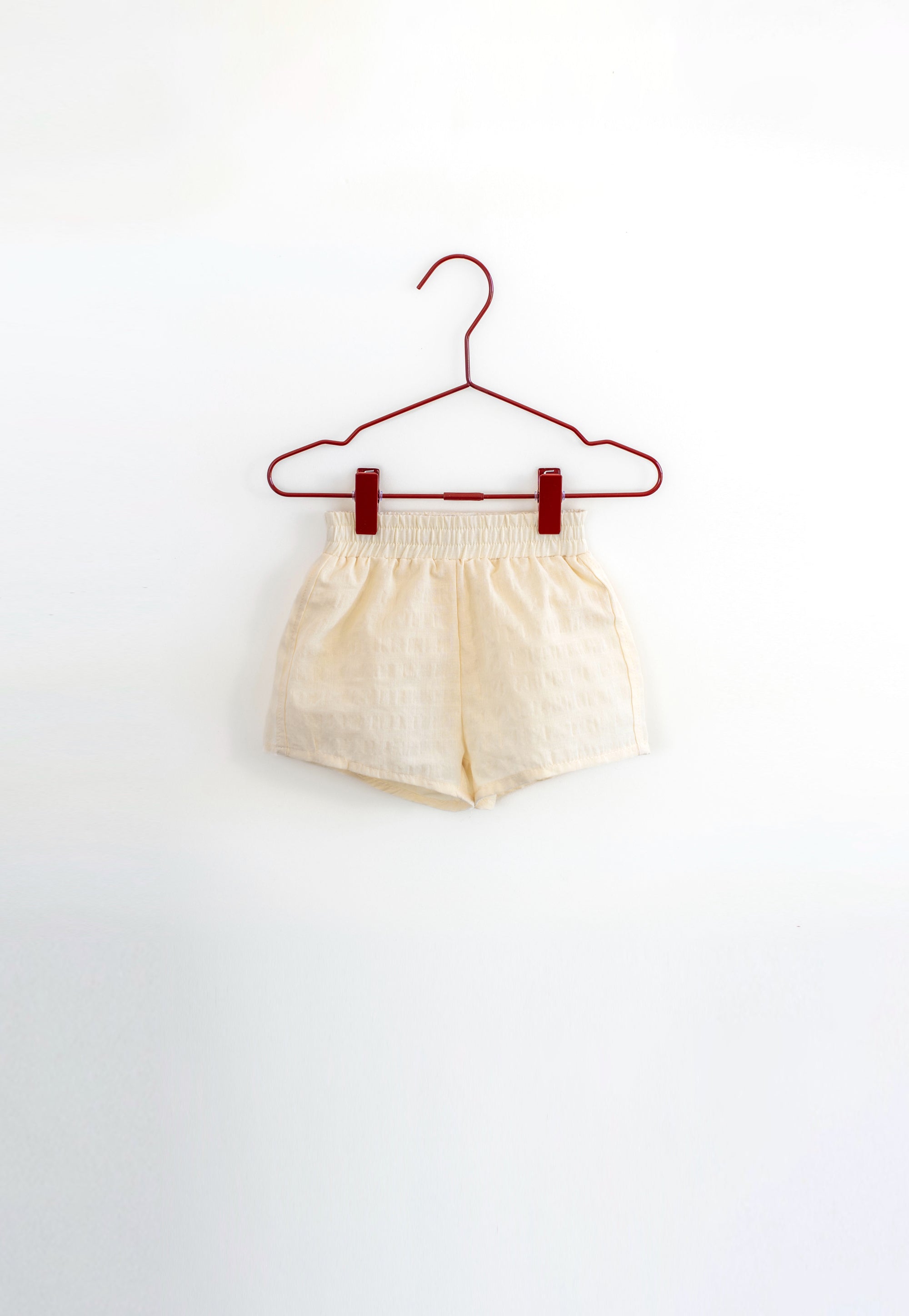 Vanilla Seersucker Shorts