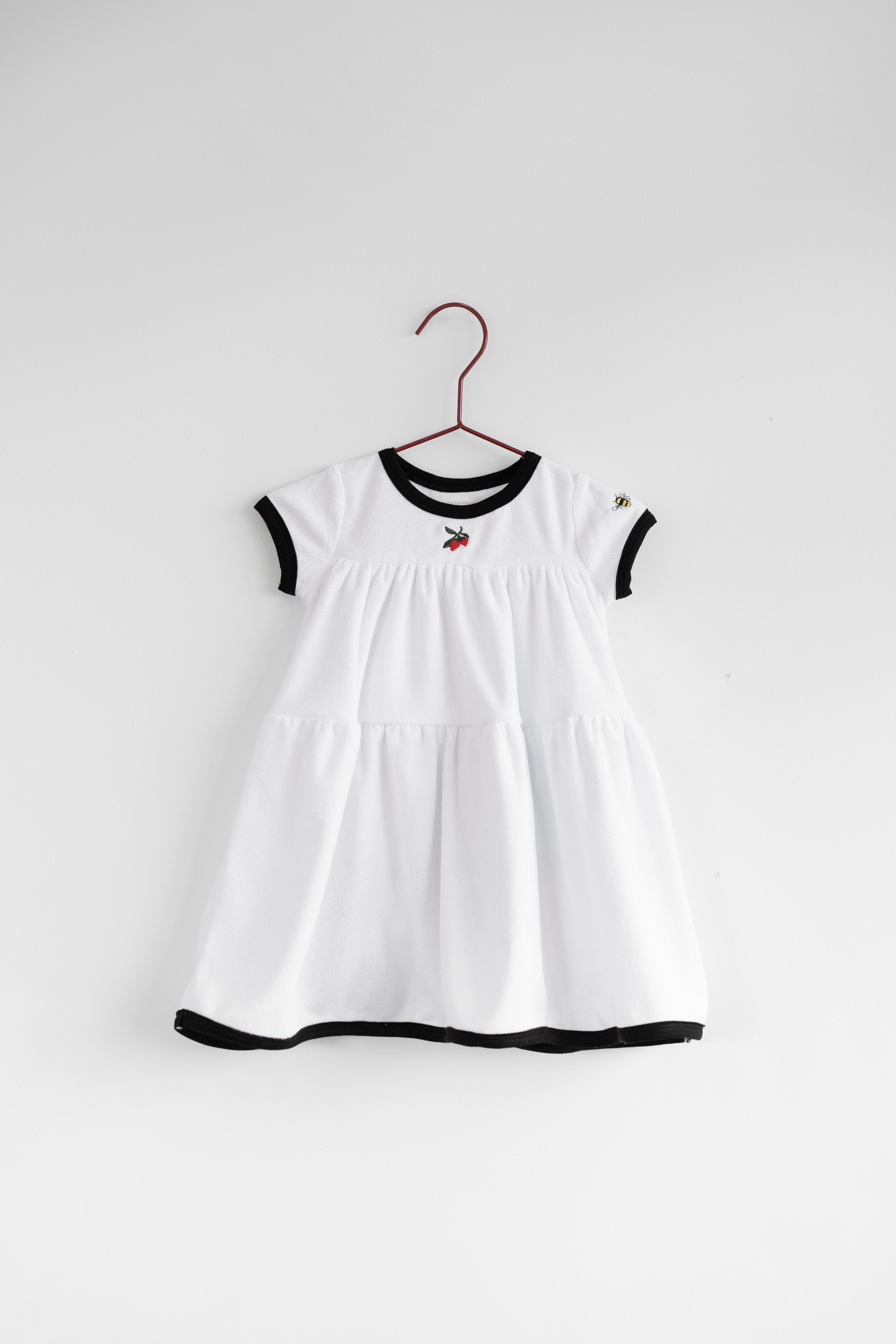 Terry Strawberry Short Sleeve Dress