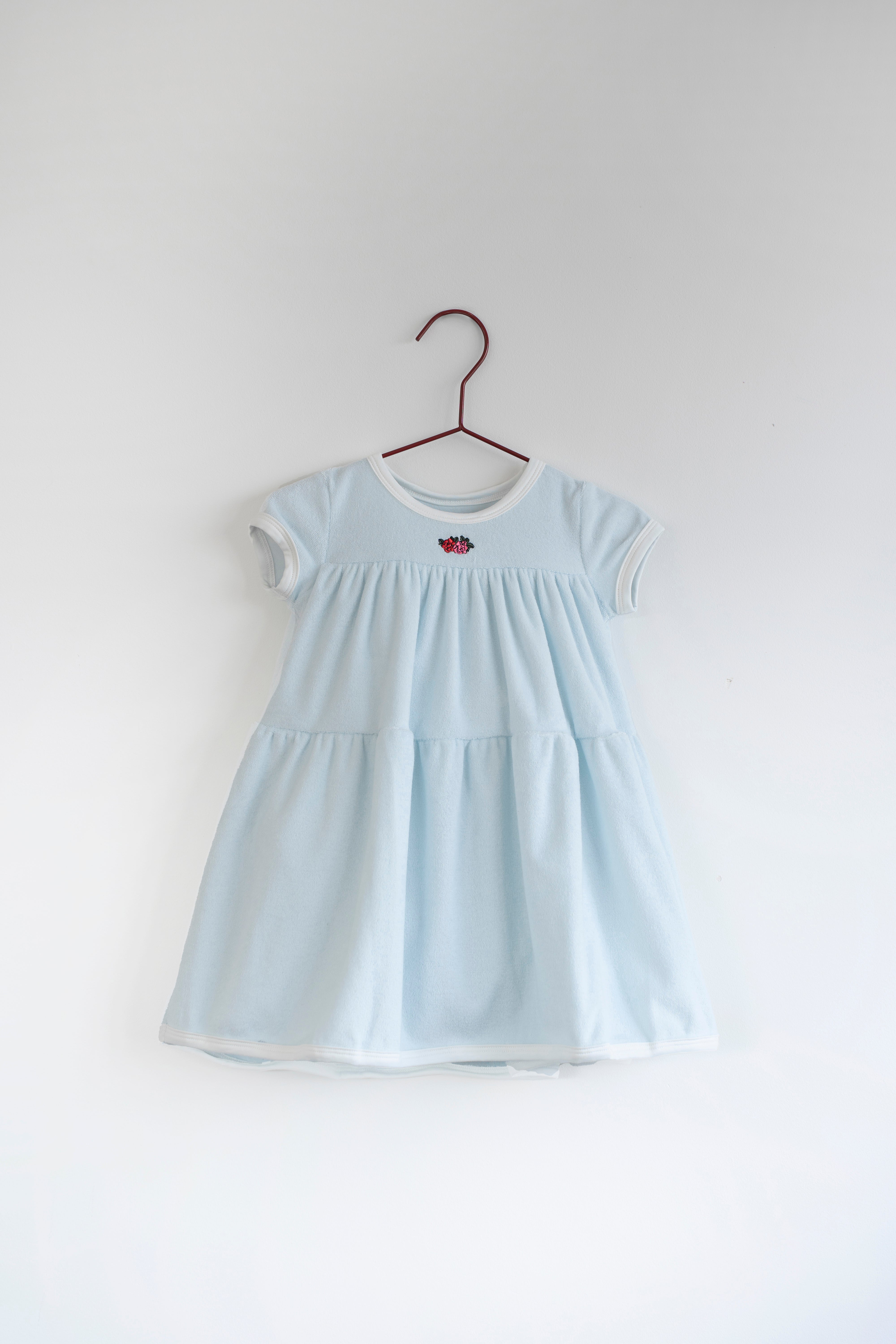 Please Mom Blue Terry Short Sleeve Dress Please Mom Blue Terry Short Sleeve Dress