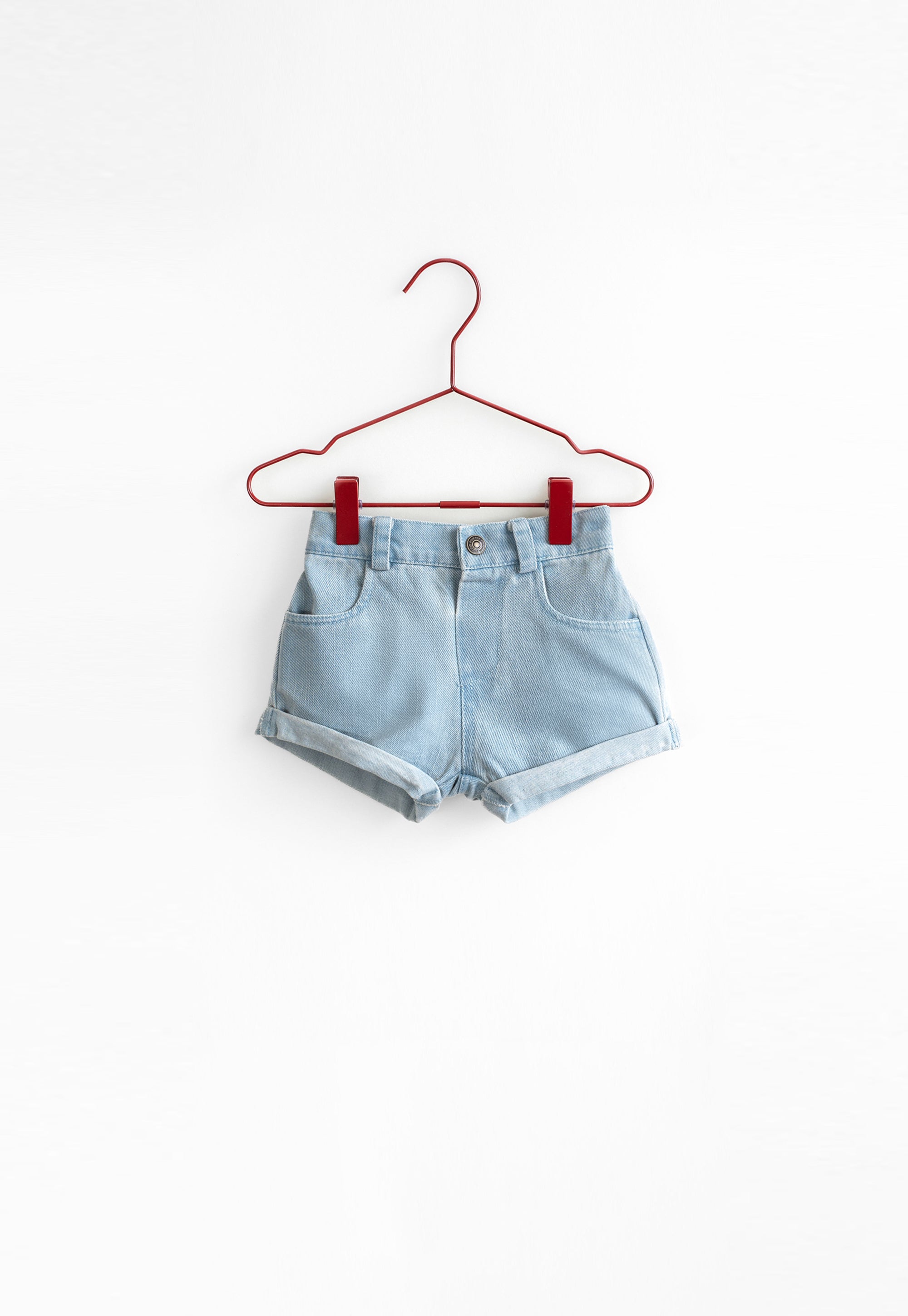Denim Bow Shorts