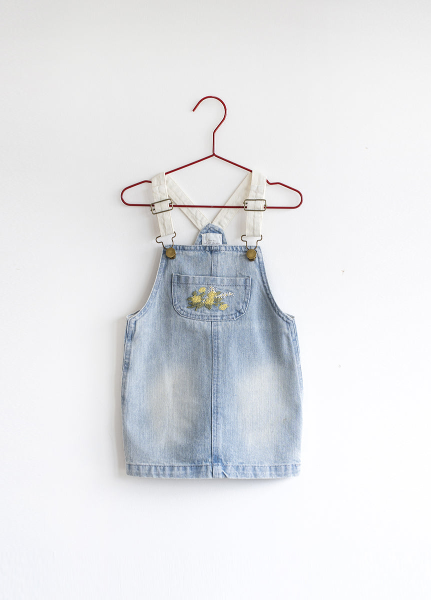 Distressed Denim Barrel Dress