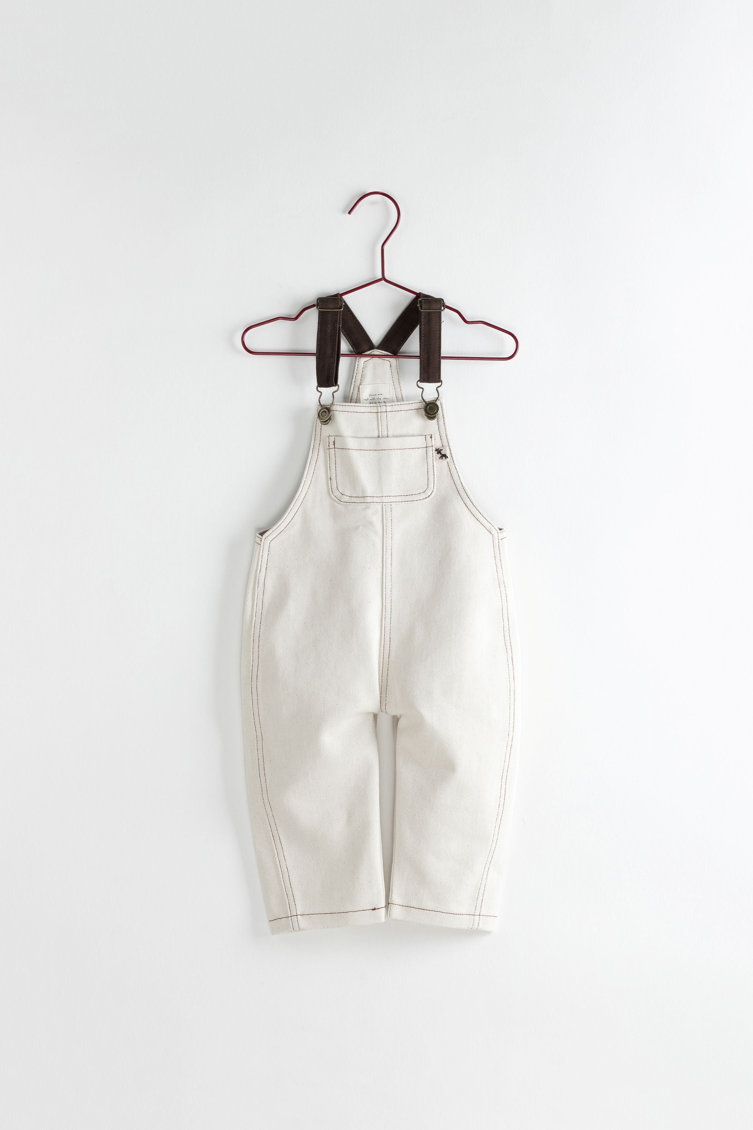 Flecked Barrel Overalls front