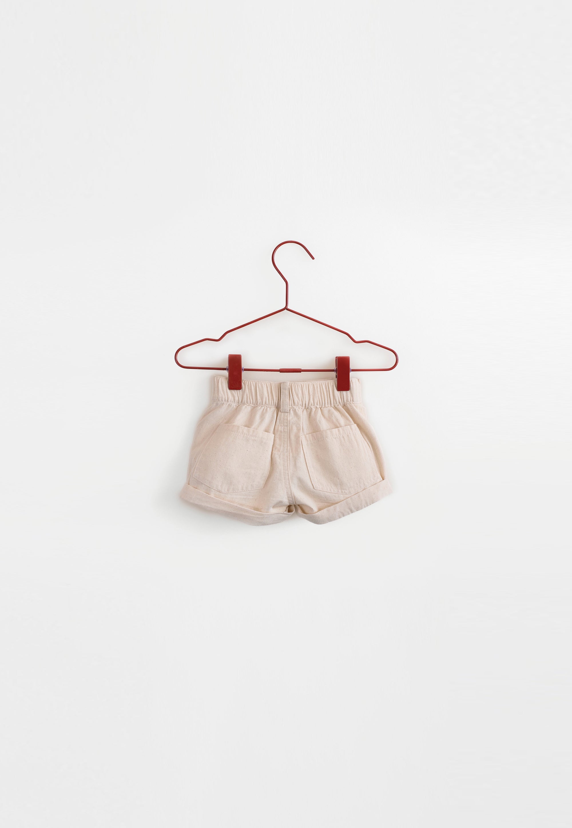 Flecked Denim Shorts