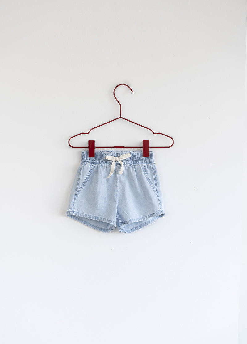 Denim Shorts in Light Denim main image 1