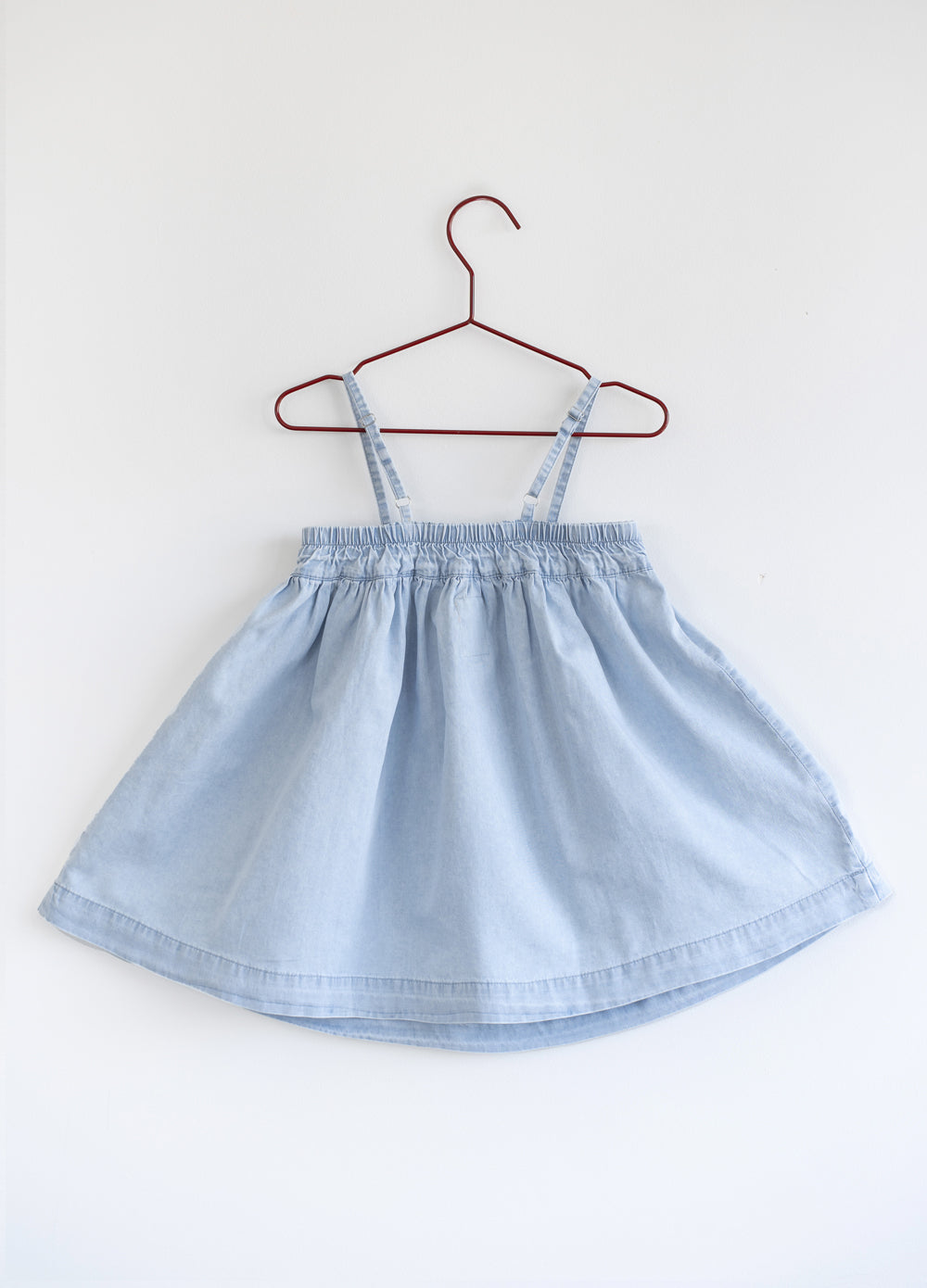Lightweight Denim Strap Dress