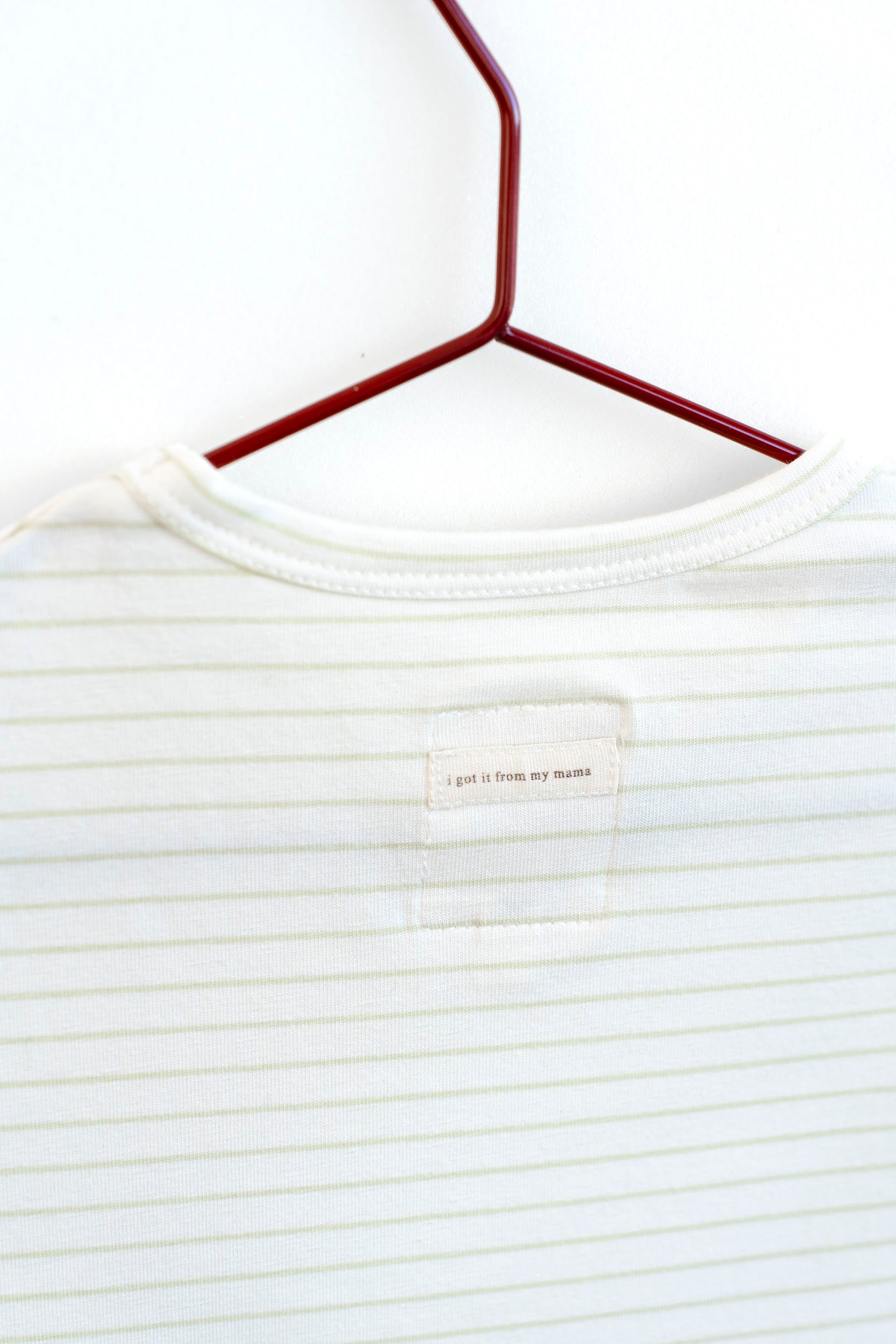 Mint Stripe Short Sleeve Tshirt