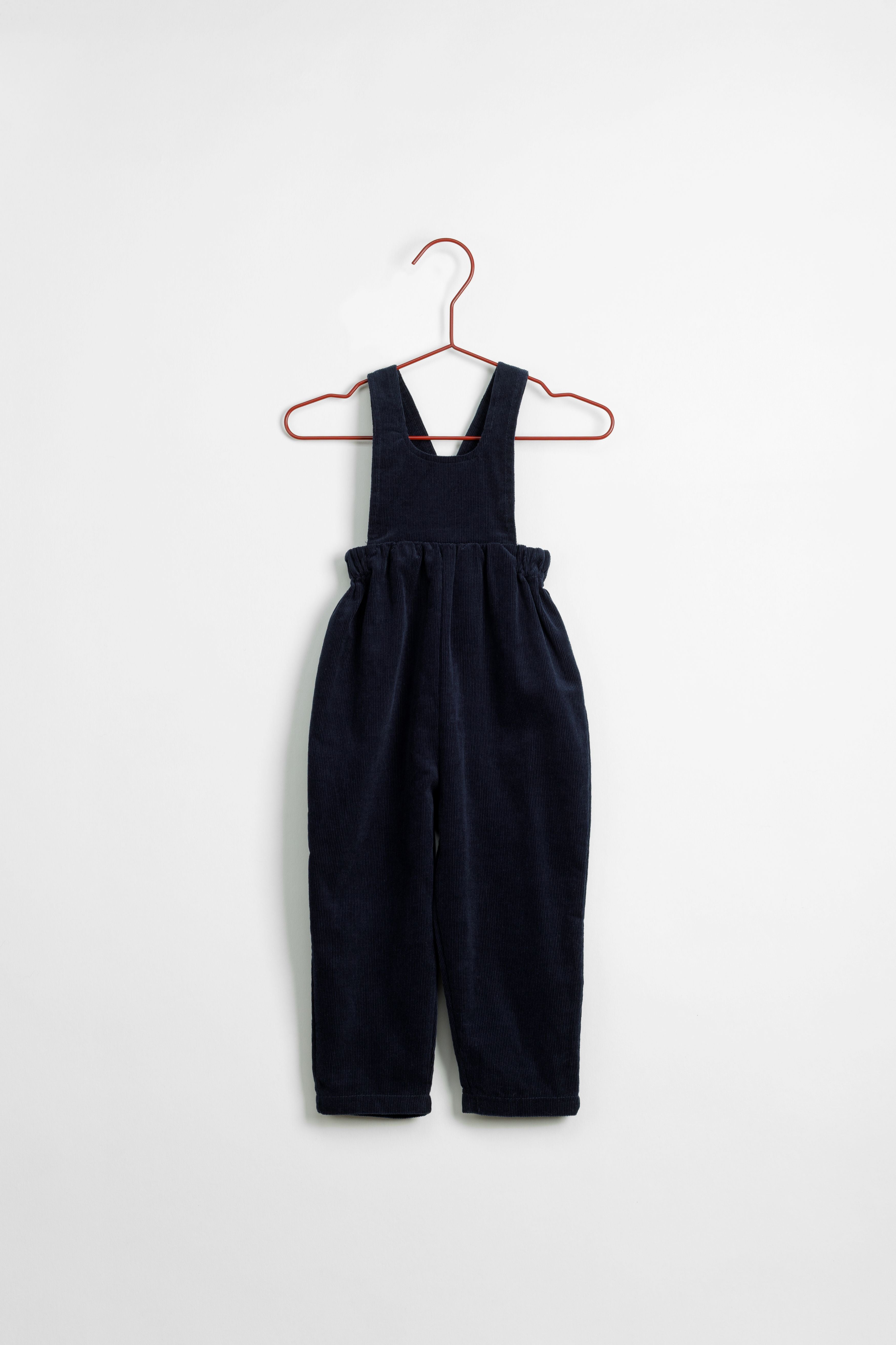 Navy Corduroy Overalls