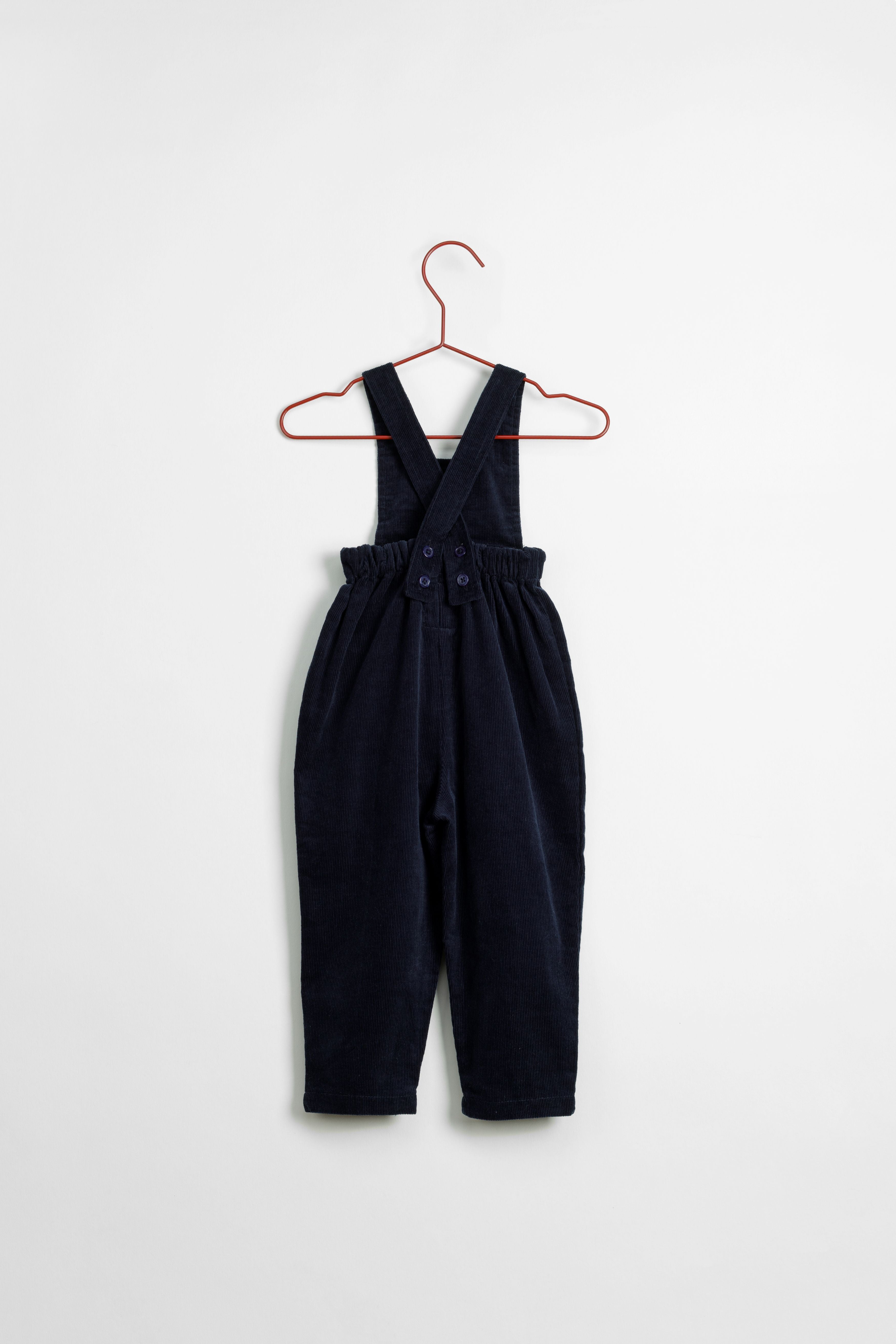 Navy Corduroy Overalls