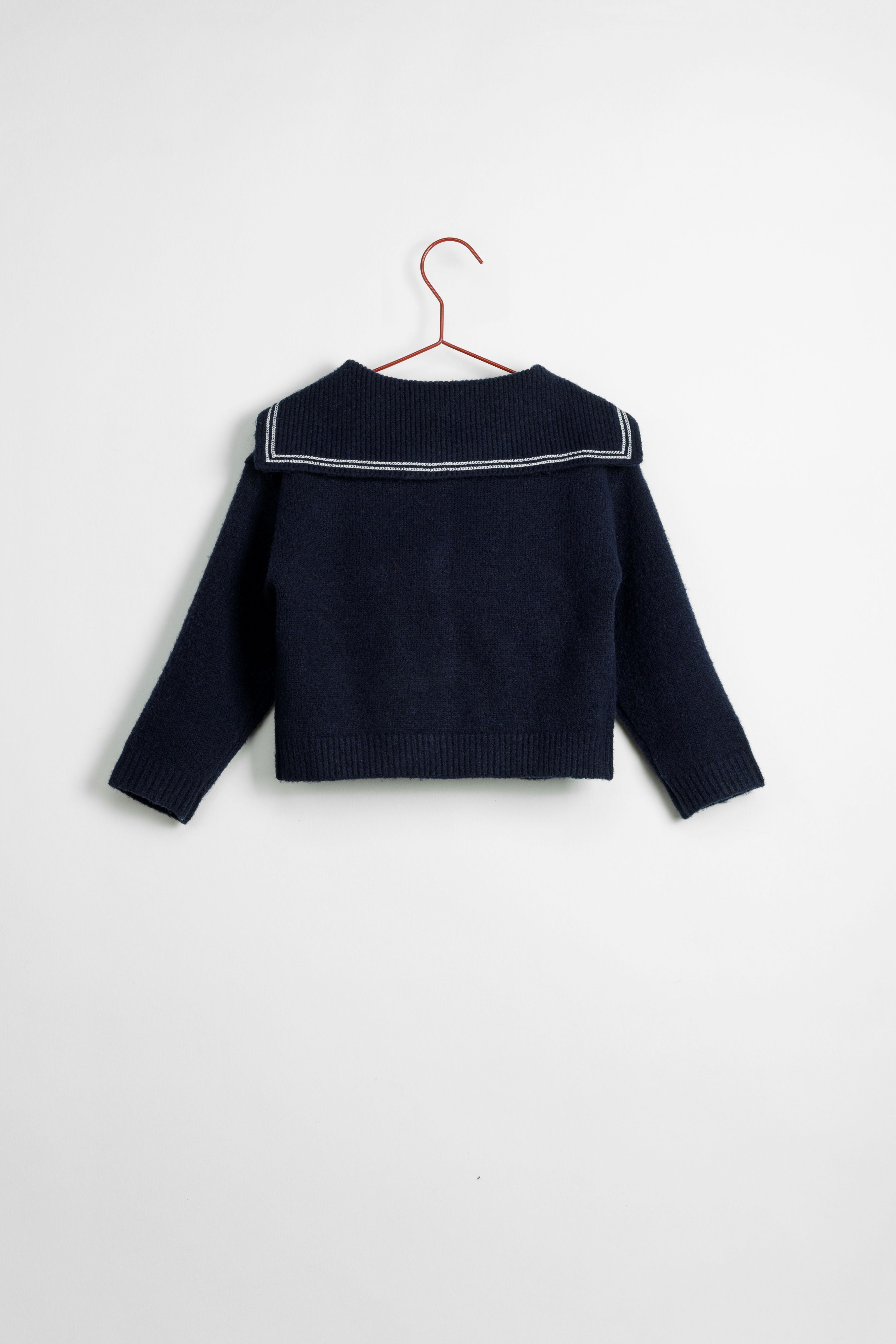 Navy Sailor Cardigan
