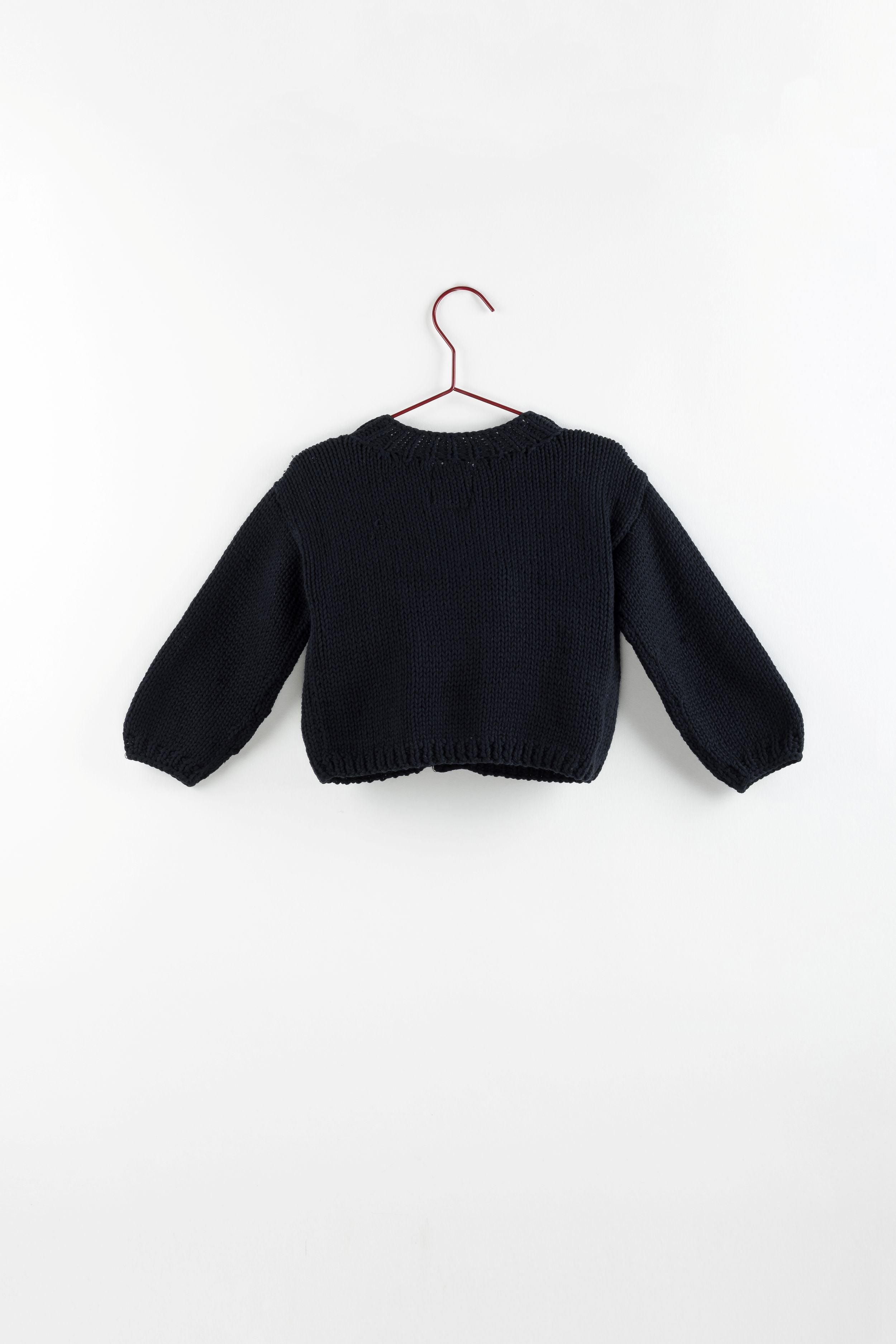 Navy Knitted Cardigan