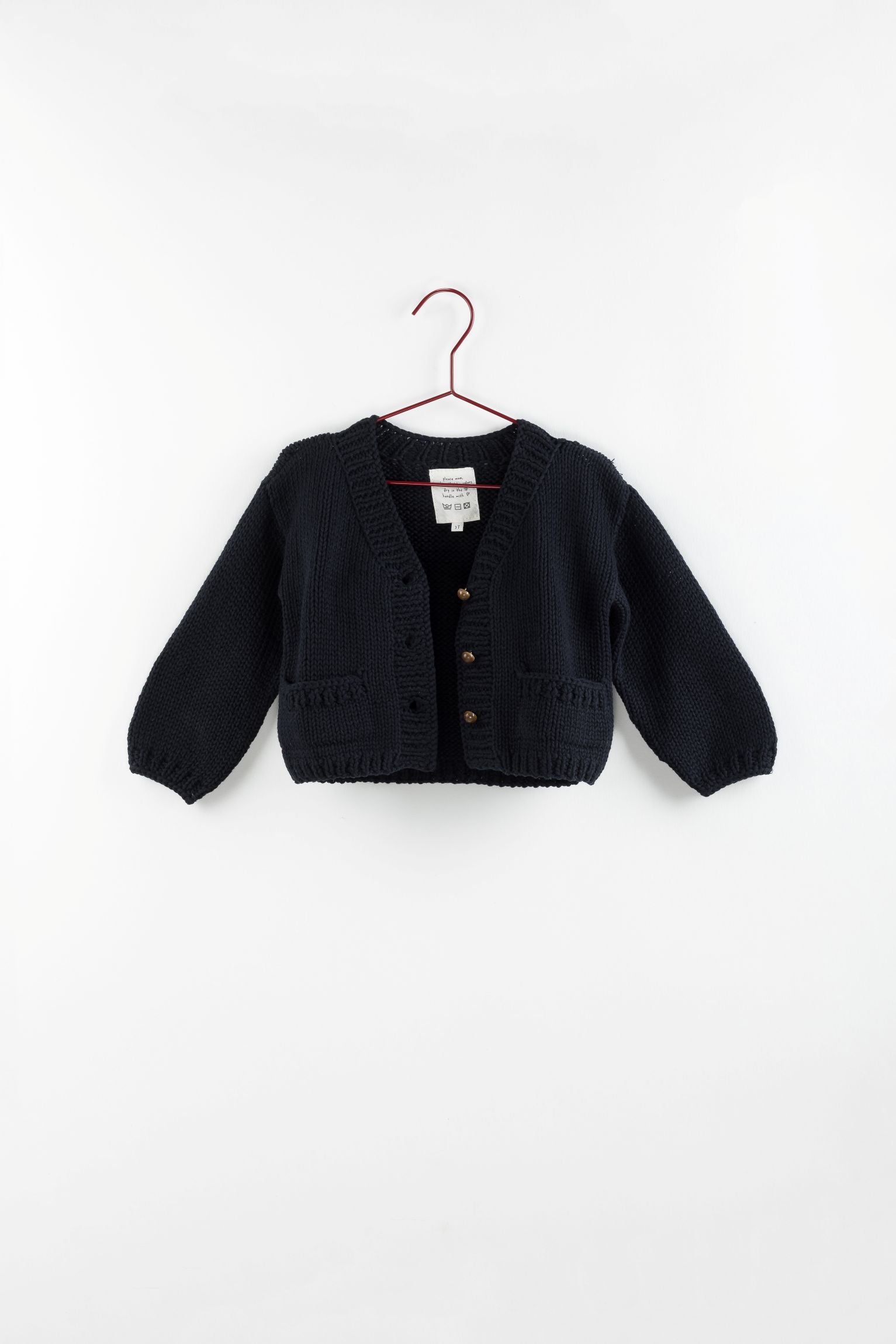 Navy Knitted Cardigan