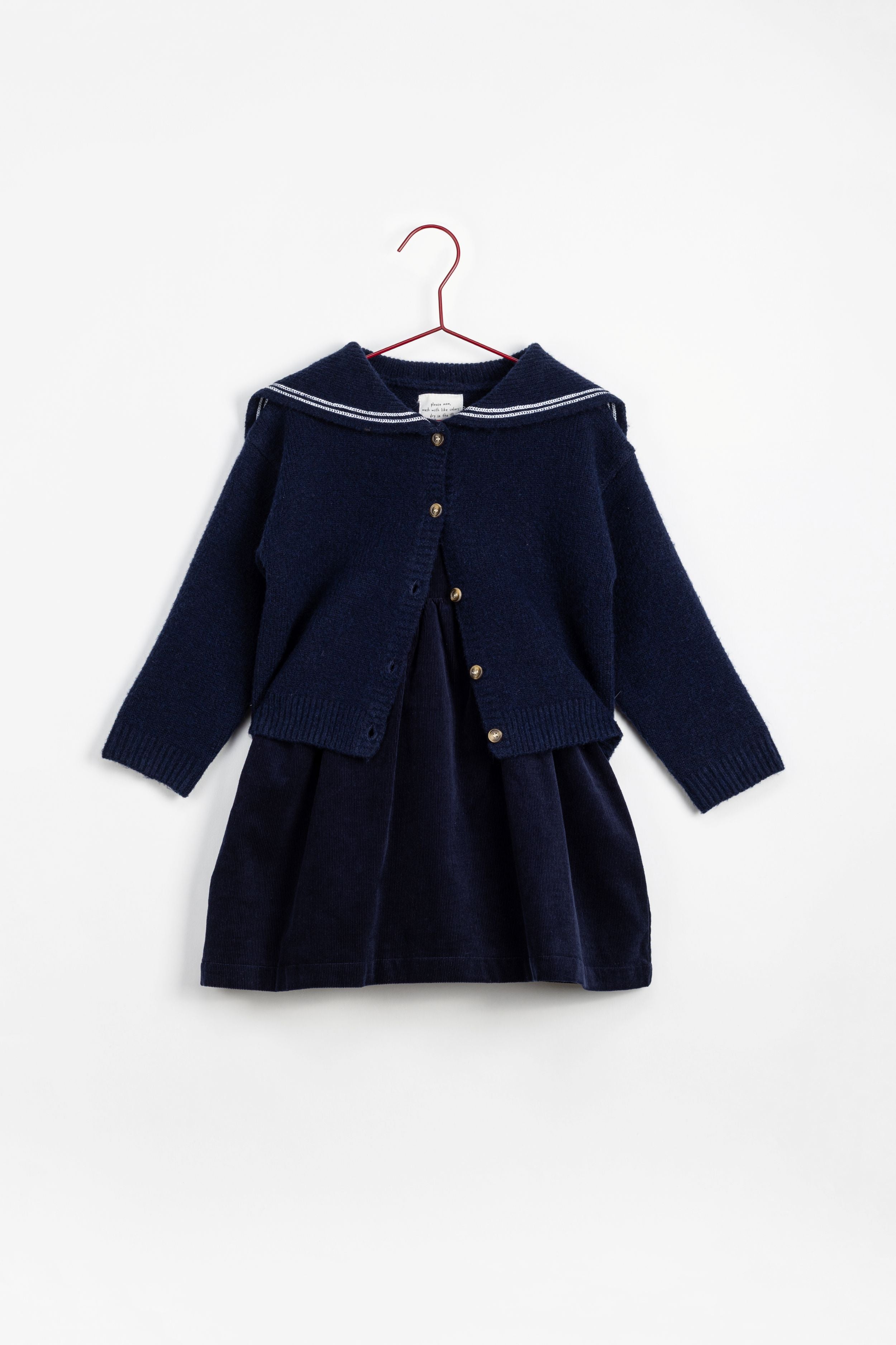 Navy Corduroy Dress