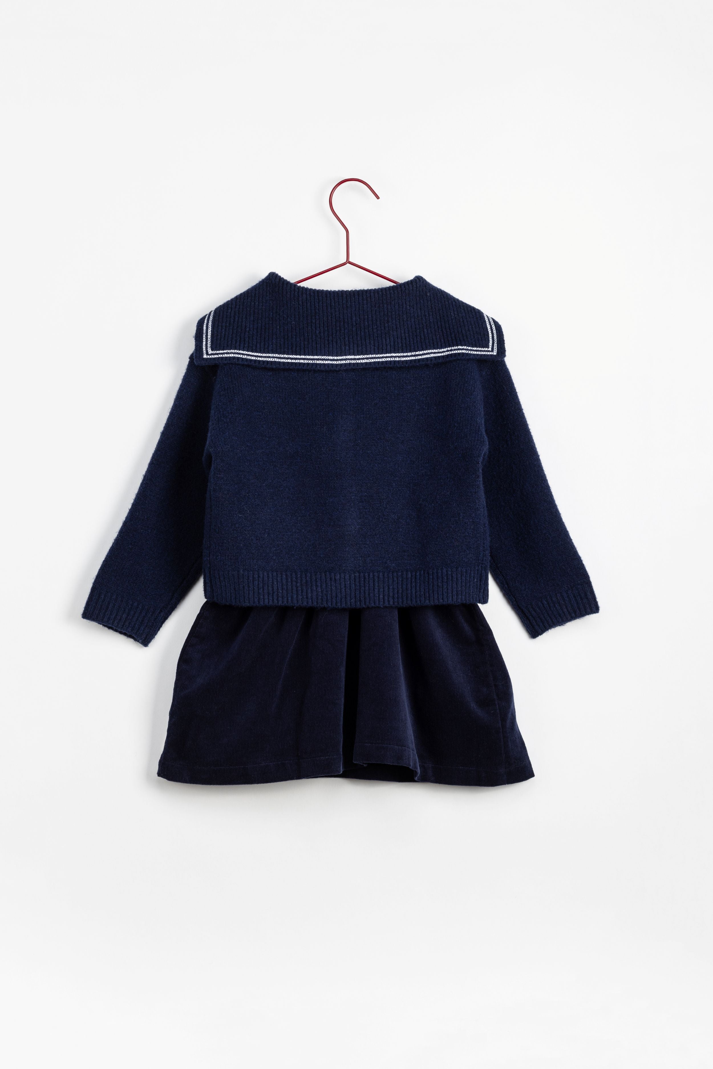 Navy Corduroy Dress