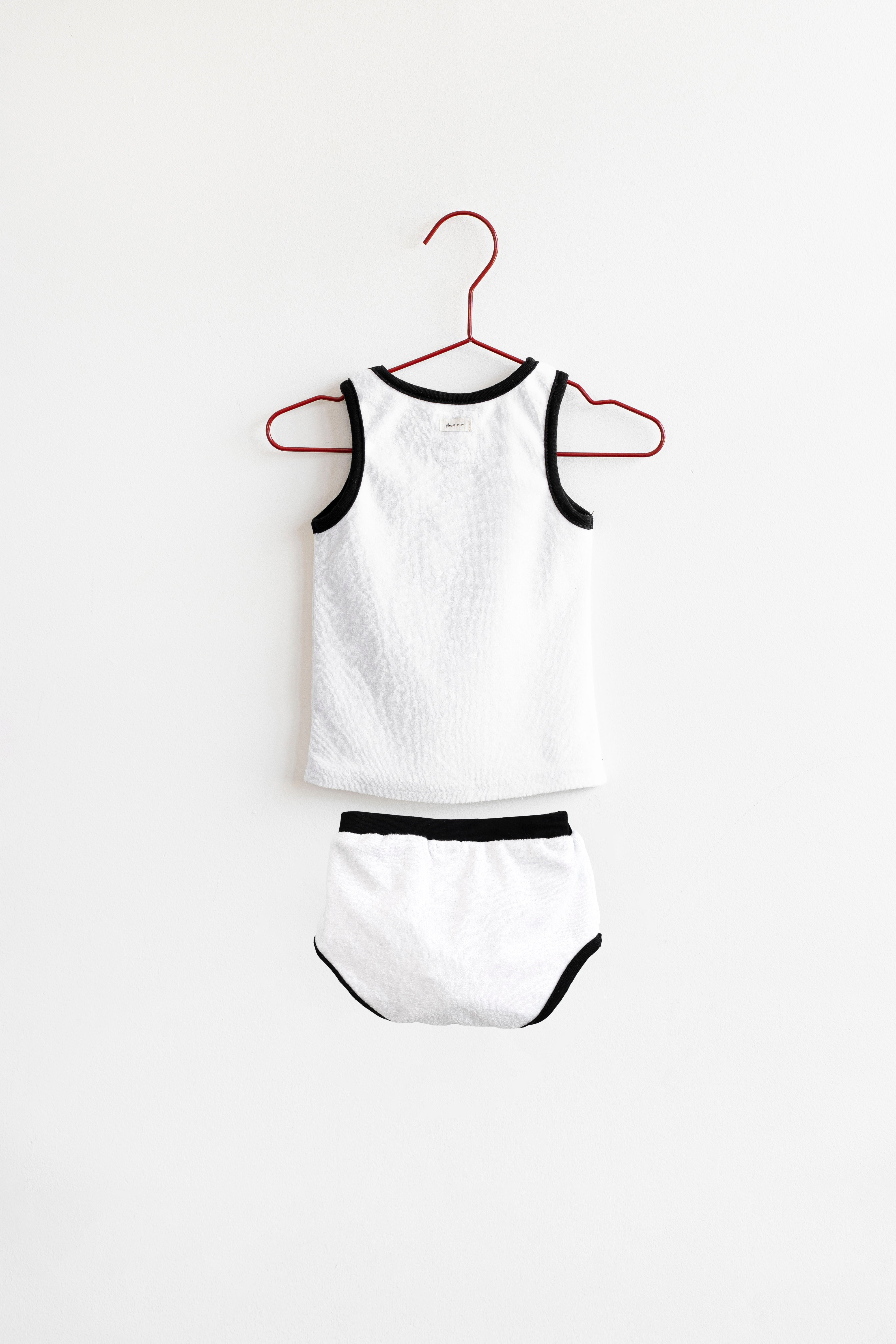 Terry Orange Tank Set