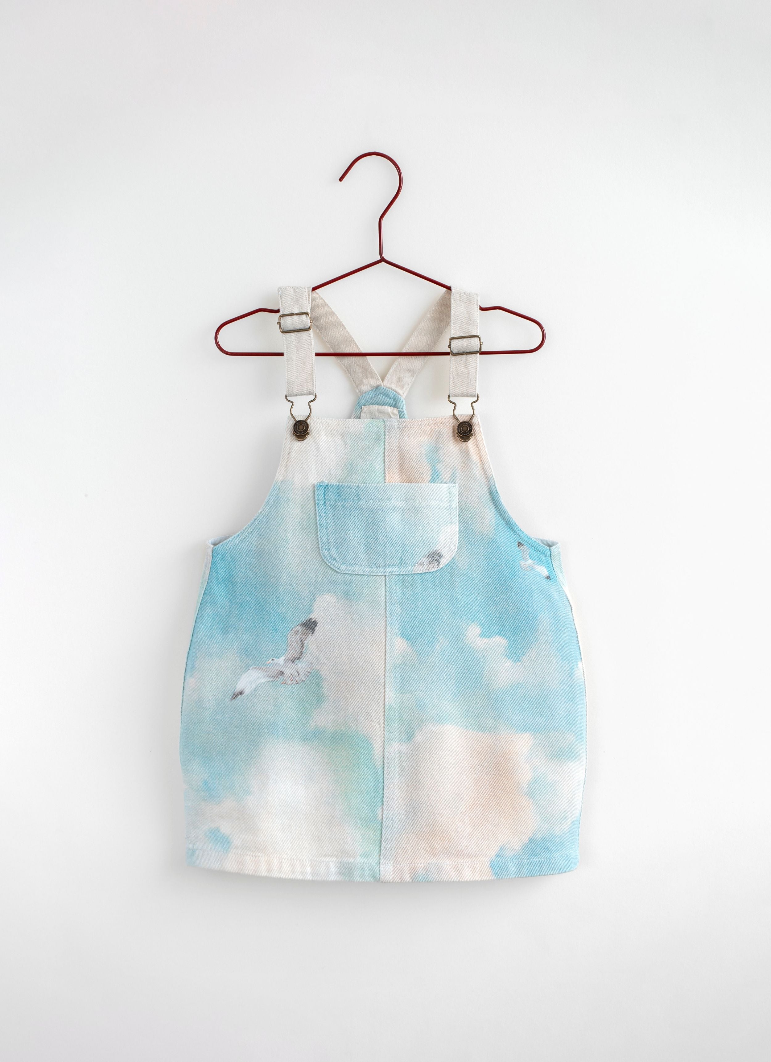Bird Denim Barrel Dress