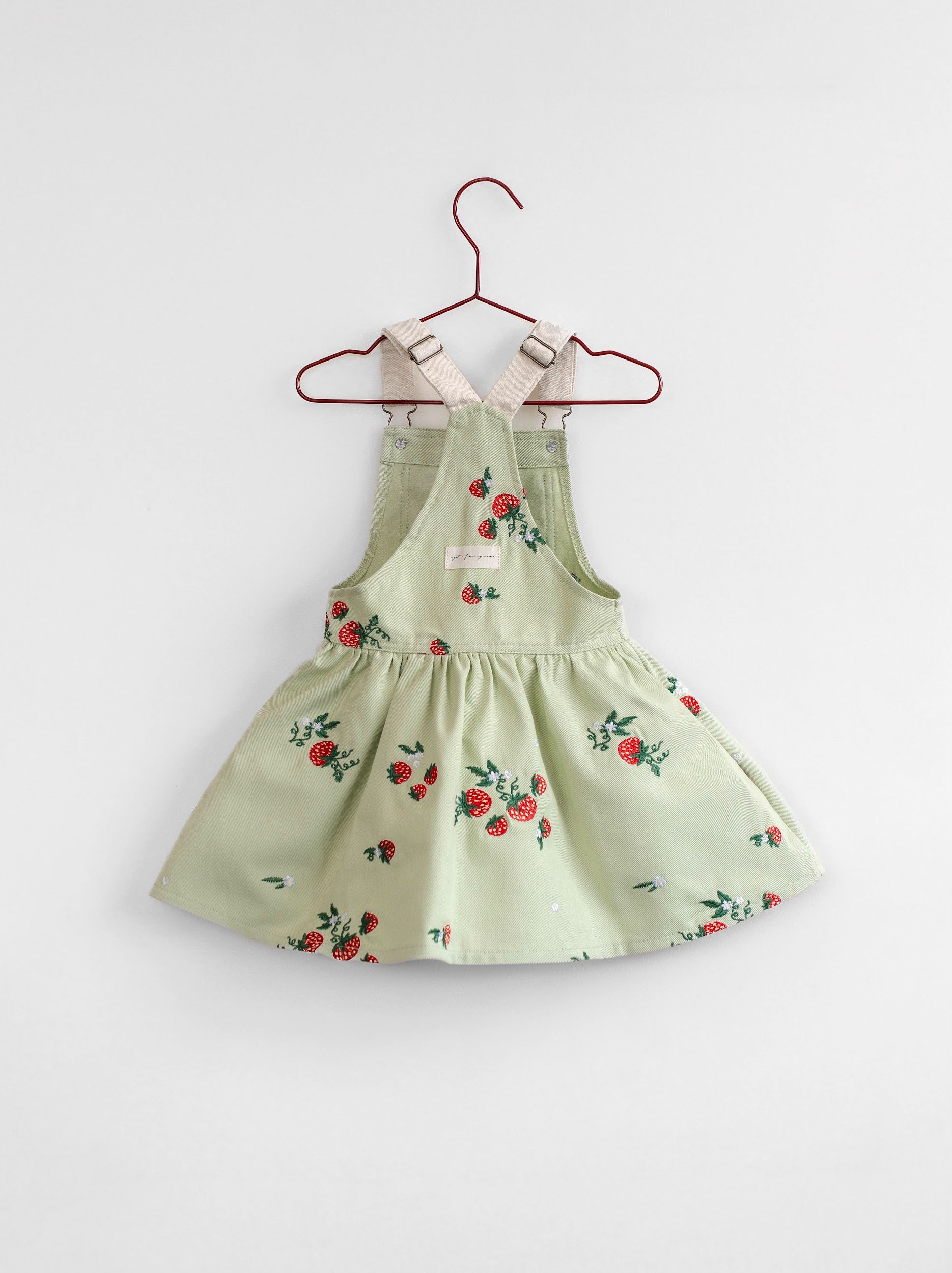 Strawberry Mint Embroidered Dress