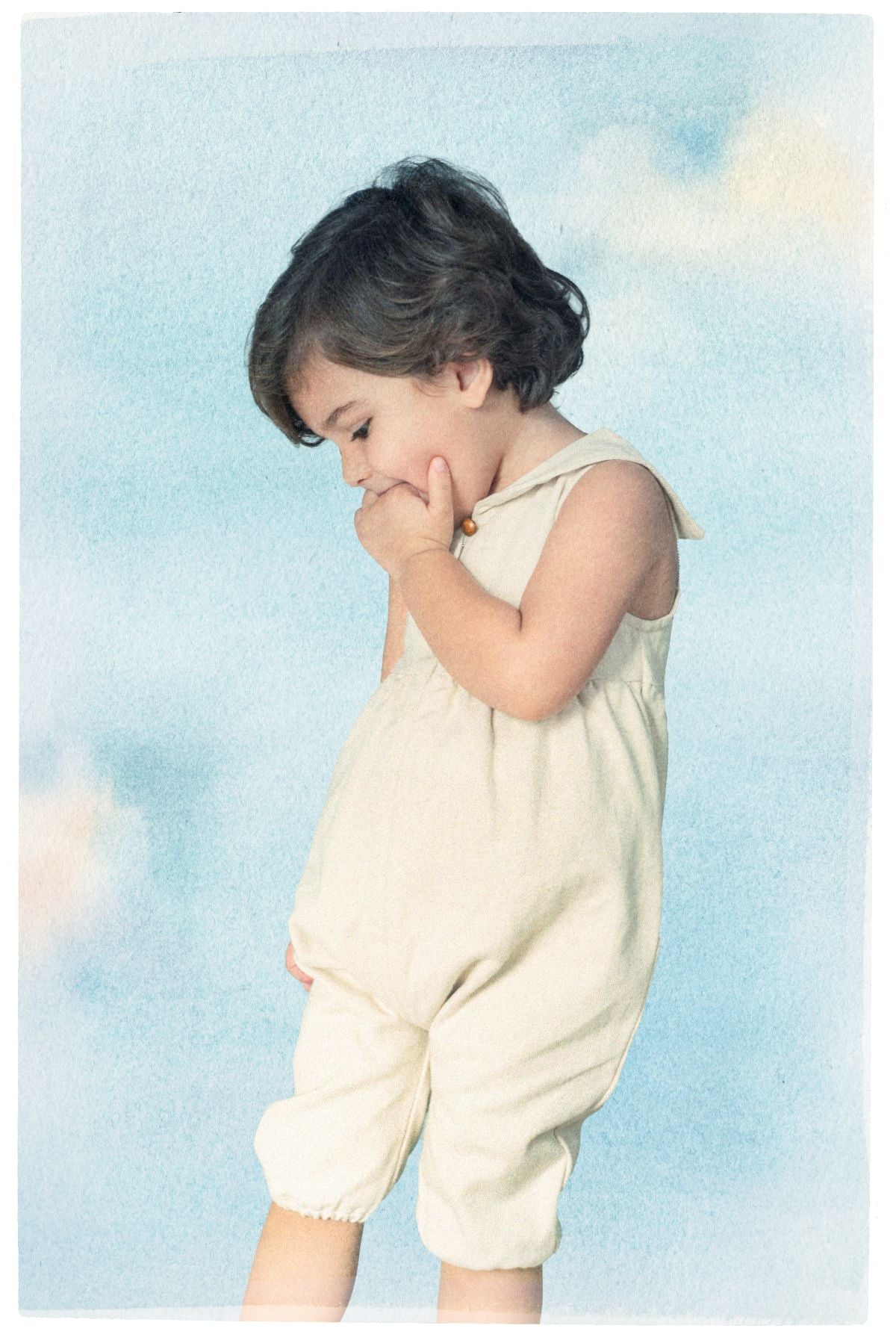 Almond Sleeveless Romper