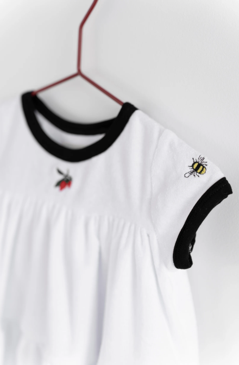 Terry Strawberry Short Sleeve Dress