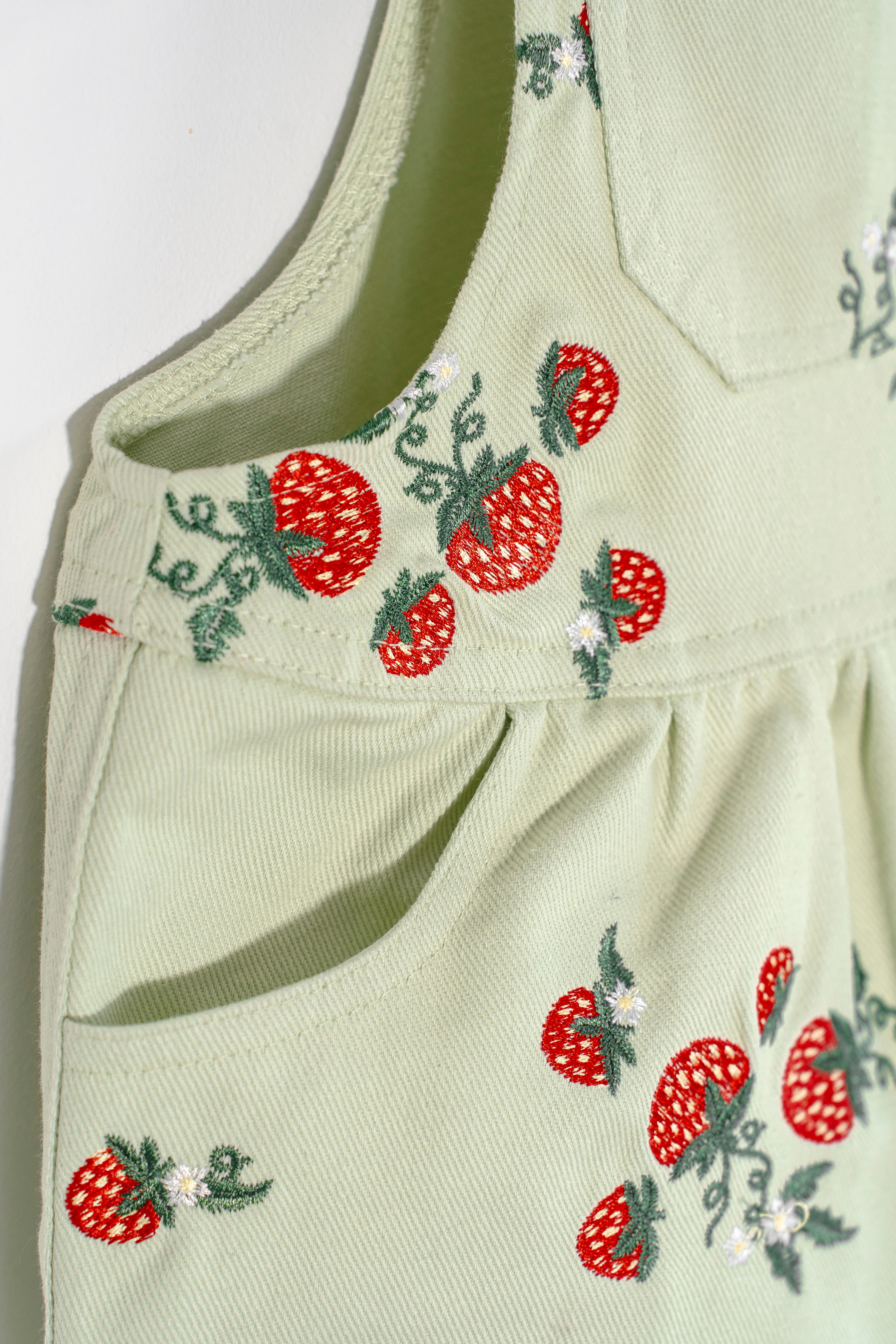 Strawberry Mint Overalls