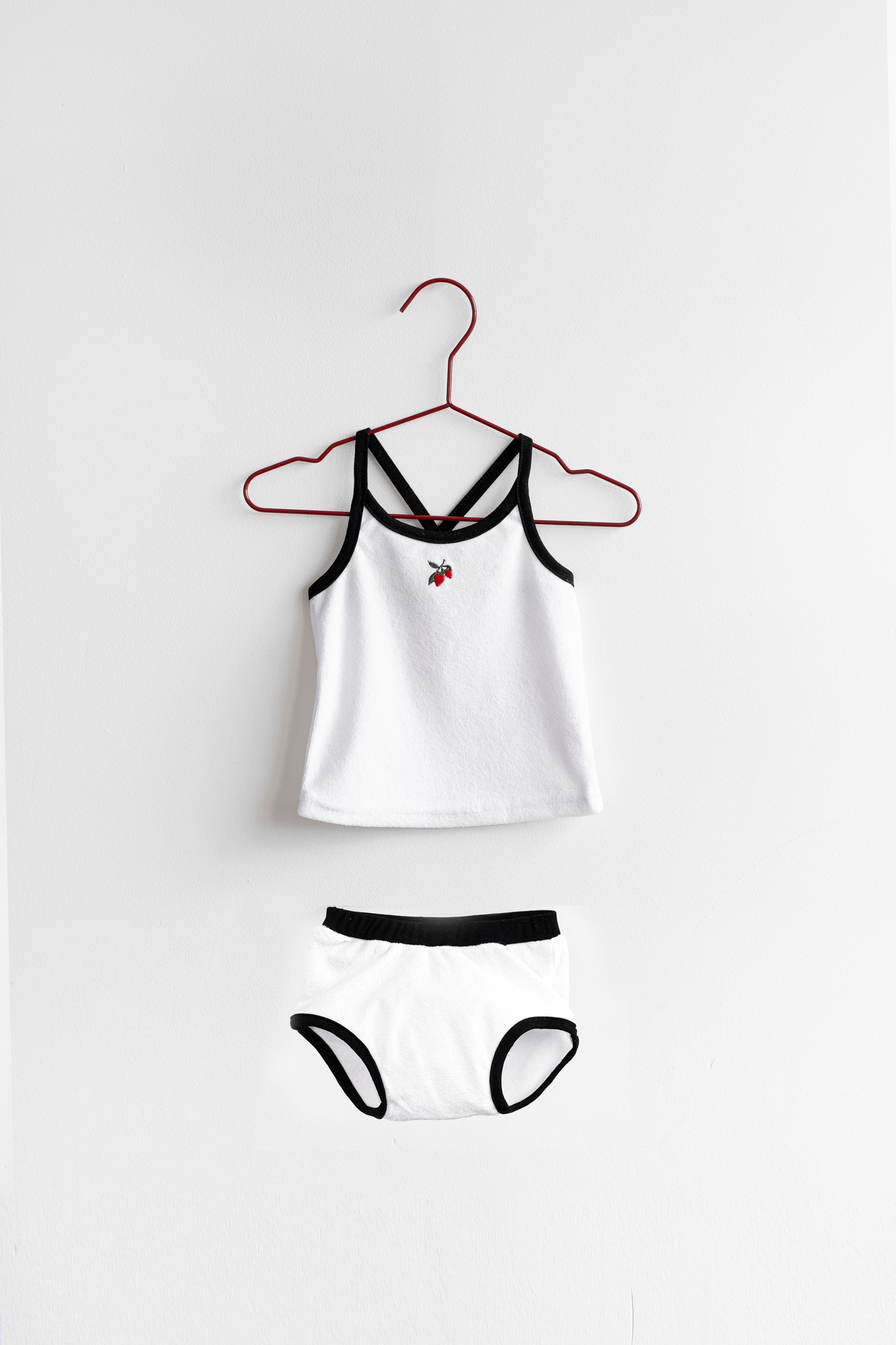 Terry Strawberry Tank Set