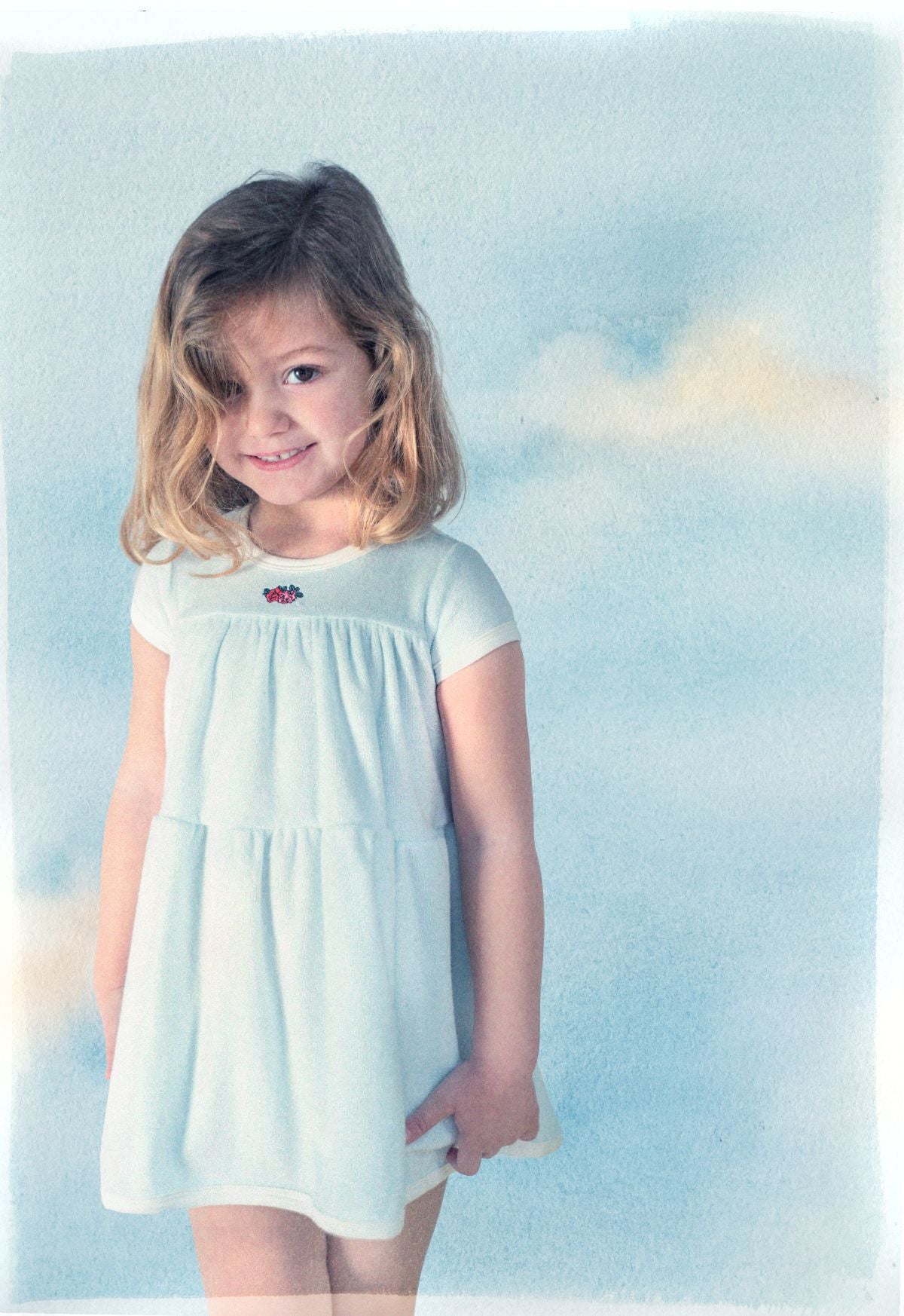 Blue Terry Dress