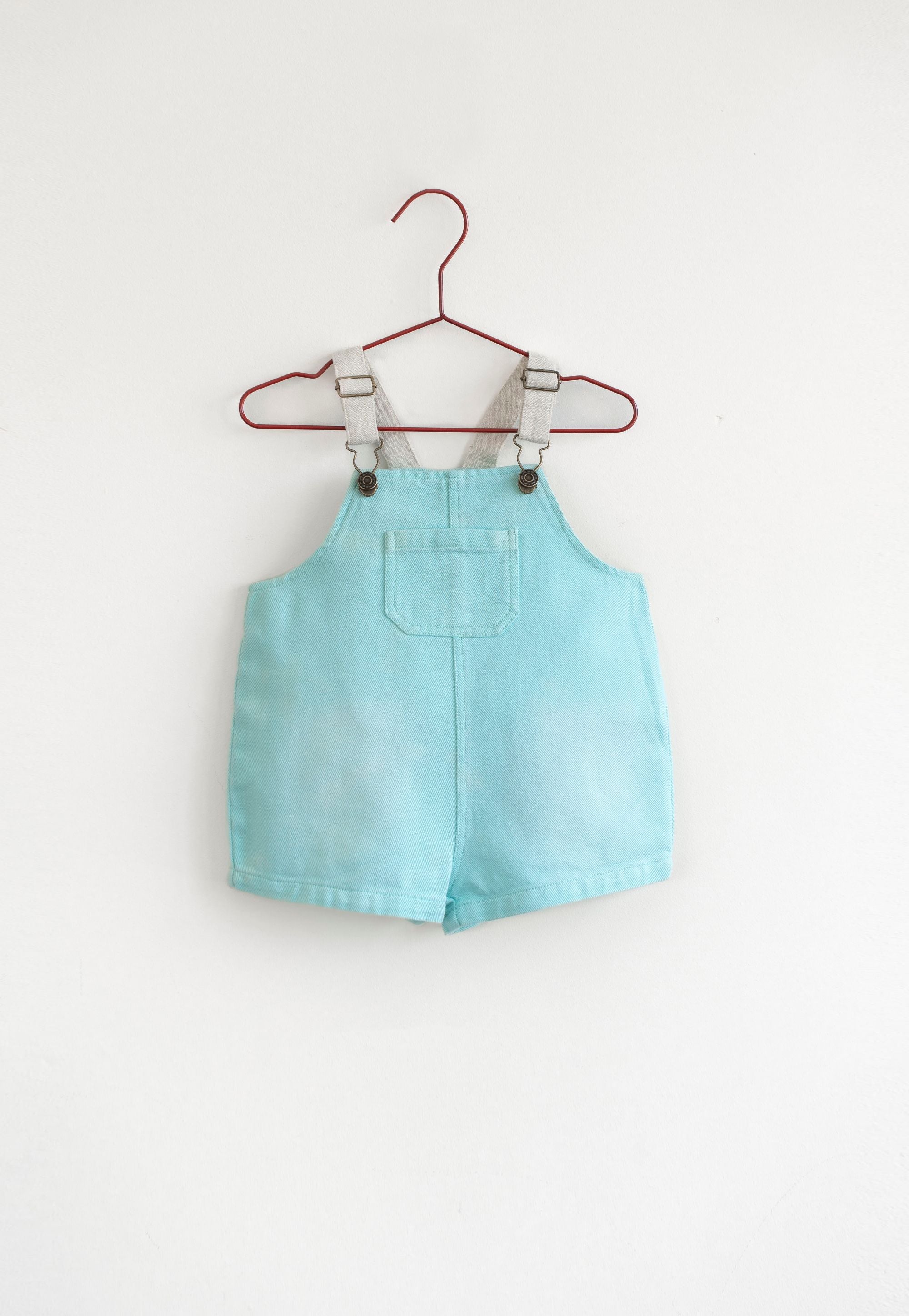 Turquoise Denim Romper