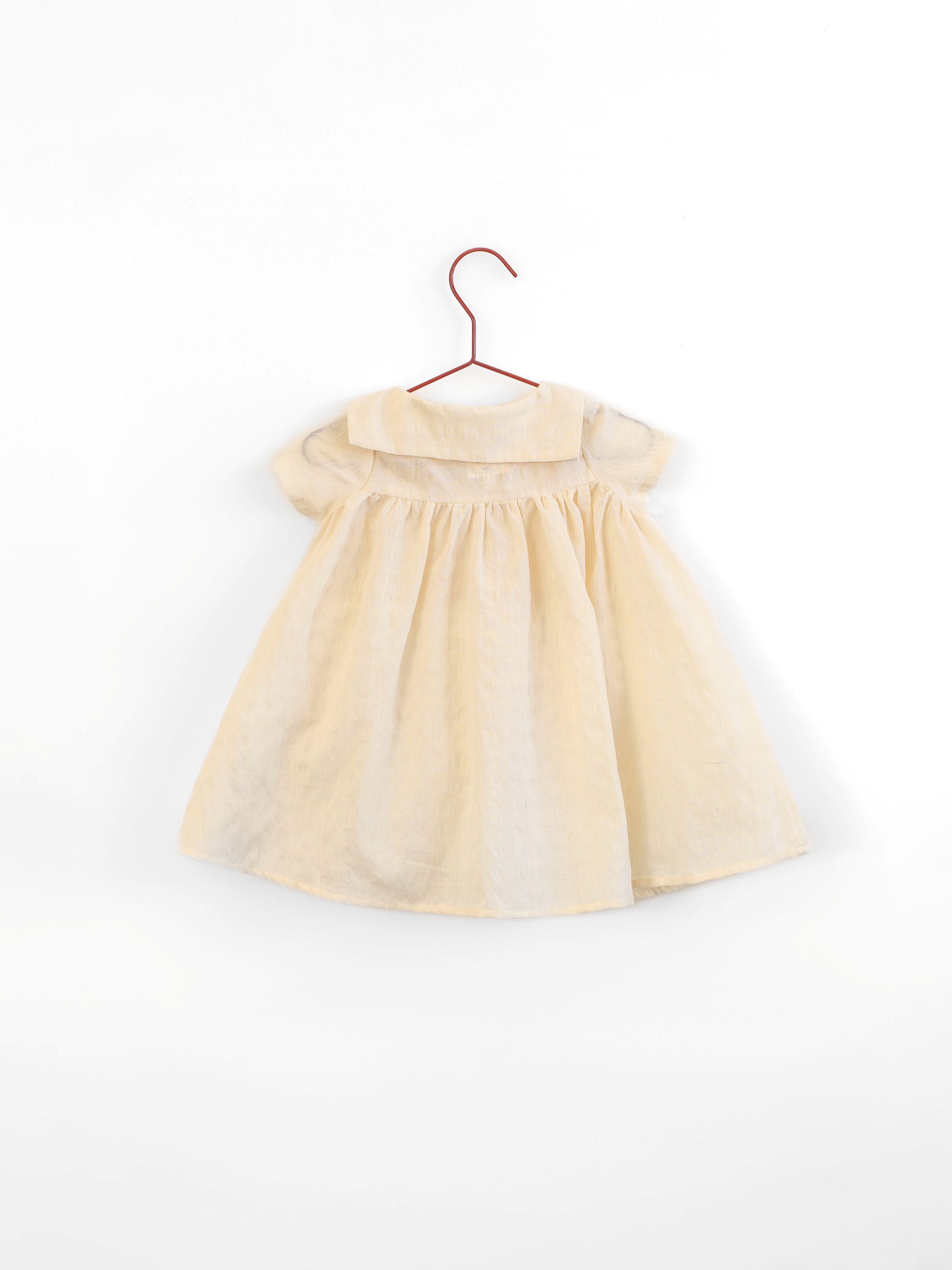 Vanilla Seersucker Dress