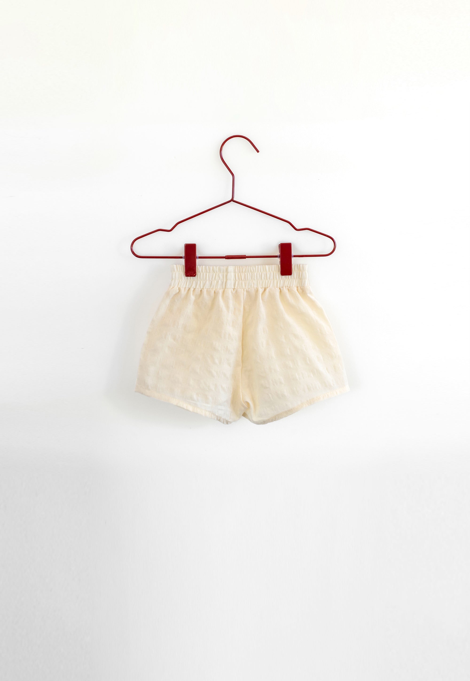 Vanilla Seersucker Shorts