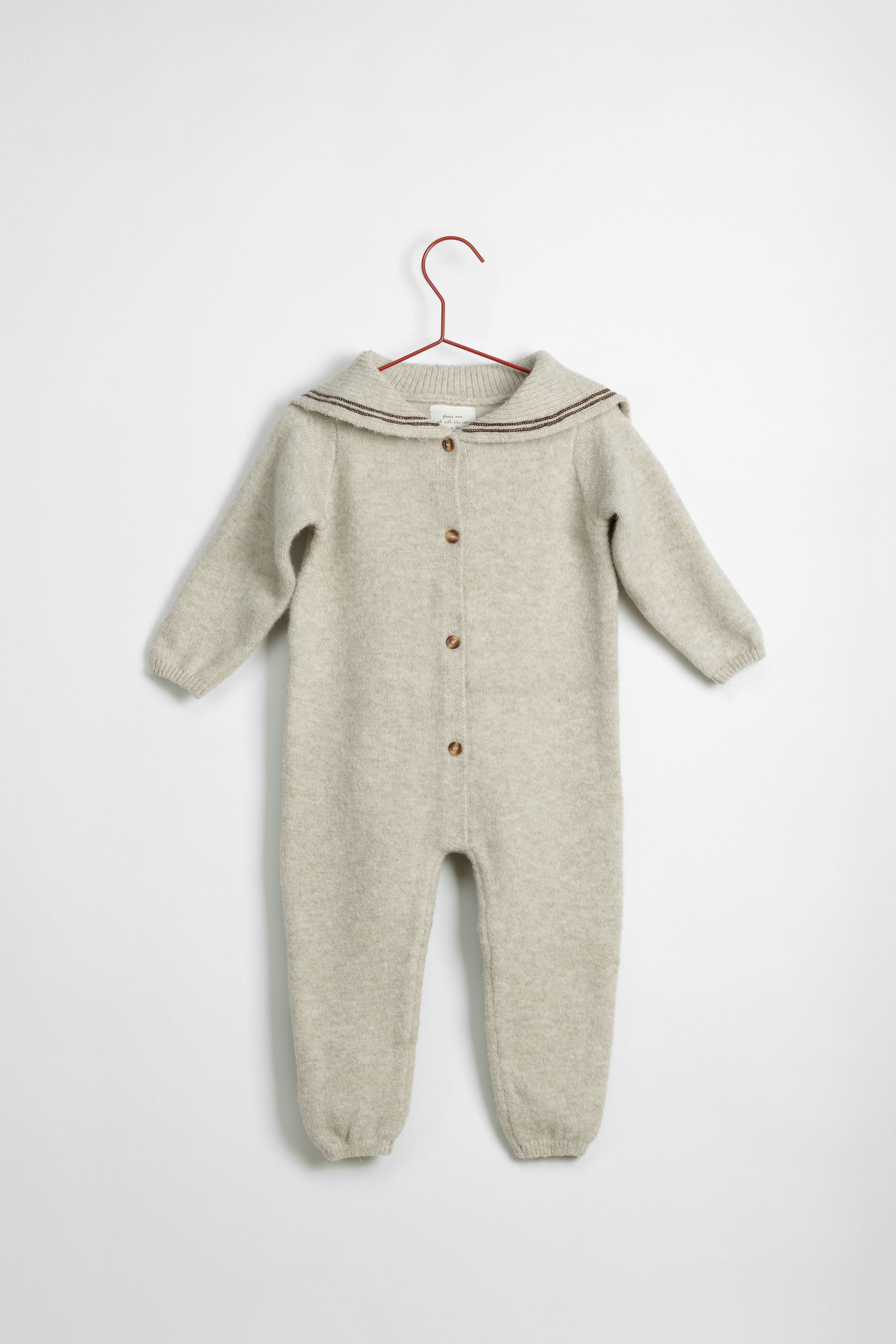 Wheat Sailor Romper