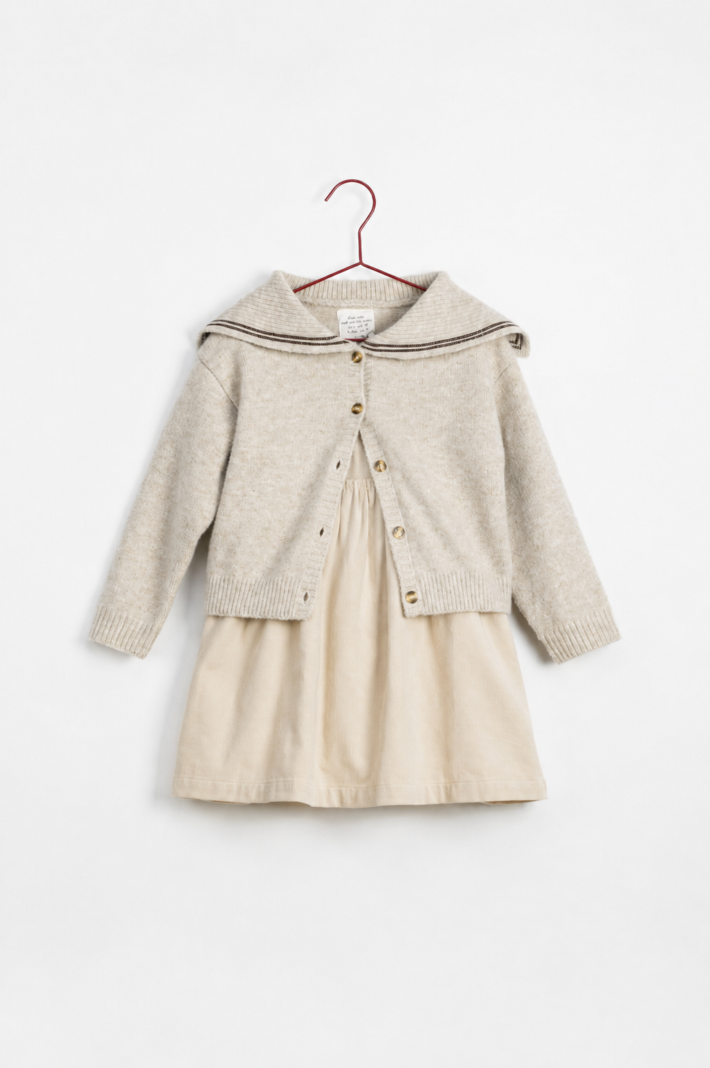 Wheat Corduroy Dress