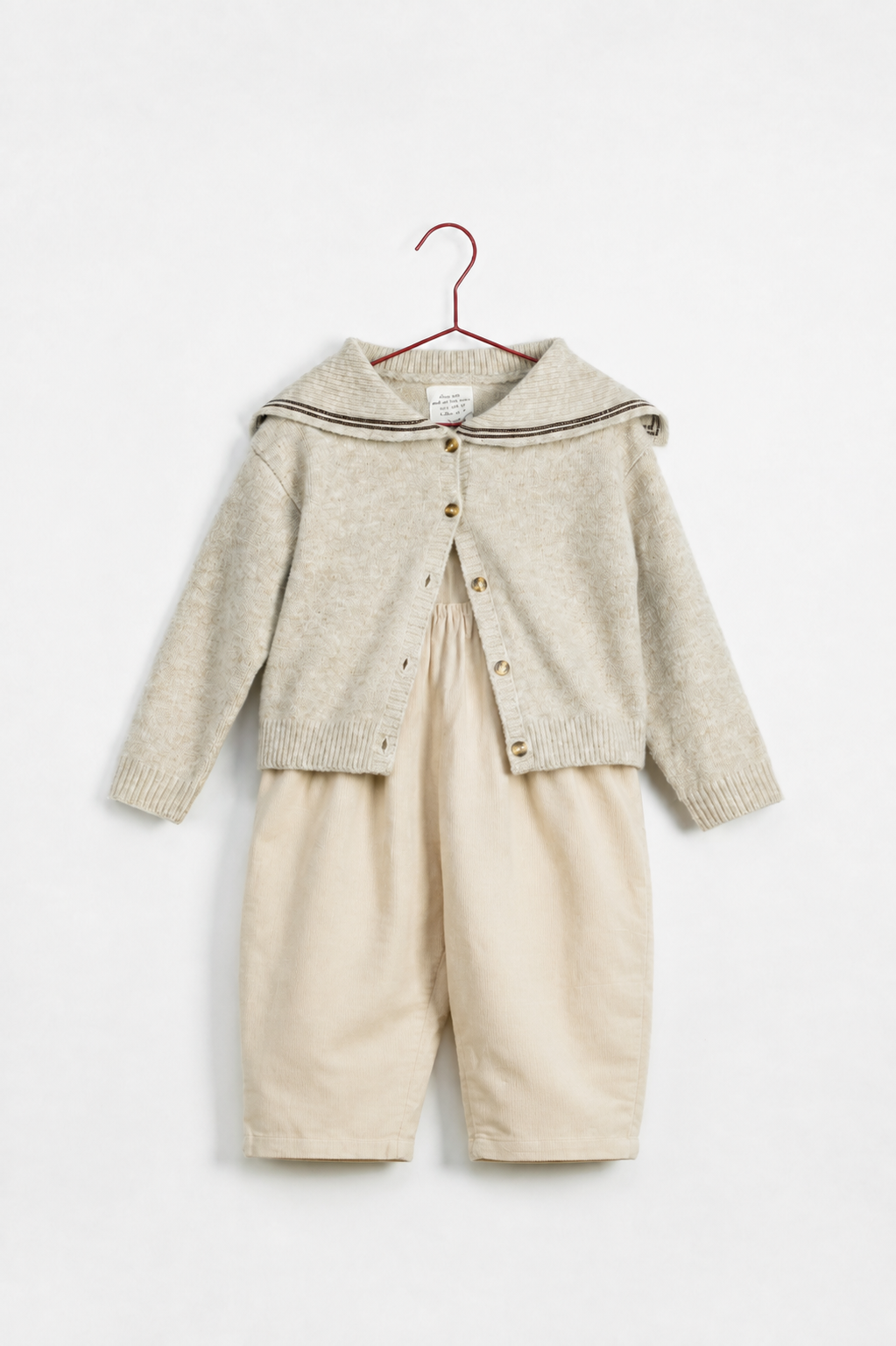 Wheat Corduroy Overalls
